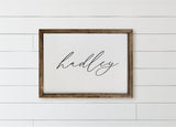 Personalized Name Sign: Rustic Wood Framed Home Decor