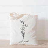 Tote Bag - Flourish Wildflower, present, housewarming gift, wedding favor, bridesmaid gift, women's gift, spring gift