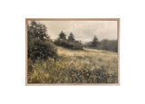 Wood Framed Print - Evergreen Field - Handmade in USA, gallery wall art, framed decor