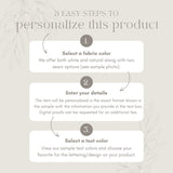 Personalized Birth Stats Lumbar Pillow: Organic Cotton Nursery Decor