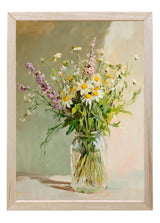 Wood Framed Print - Handpicked Wildflower Bouquet - Handmade in USA, gallery wall art, framed decor