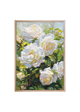Wood Framed Print - Rose Bush - Handmade in USA, gallery wall art, framed decor