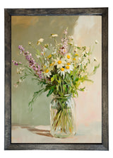 Wood Framed Print - Handpicked Wildflower Bouquet - Handmade in USA, gallery wall art, framed decor