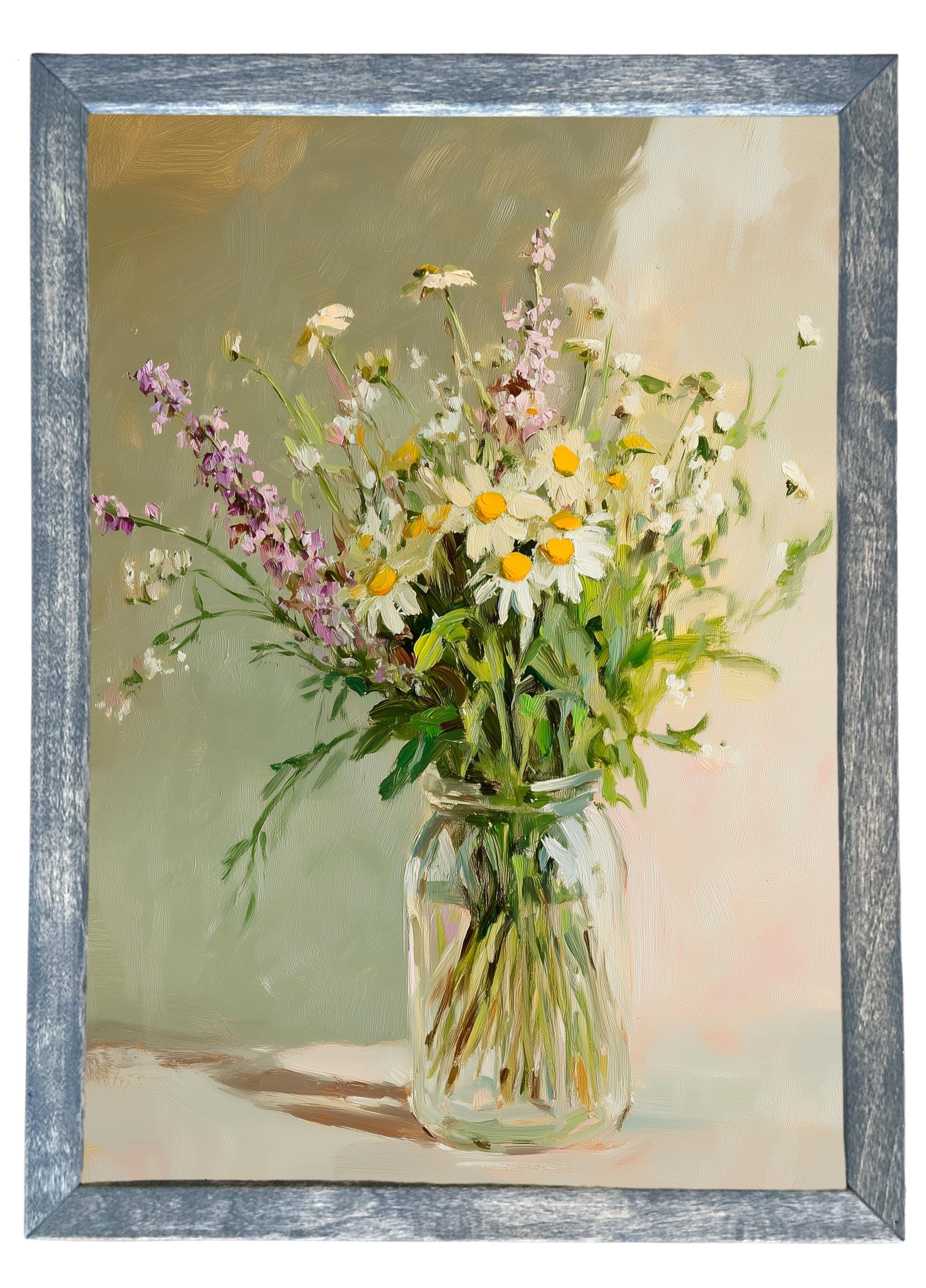 Wooden Frames - Handpicked Wildflower Bouquet