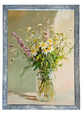 Wood Framed Print - Handpicked Wildflower Bouquet - Handmade in USA, gallery wall art, framed decor