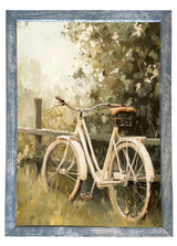 Wood Framed Print - Spring Bike Ride - Handmade in USA, gallery wall art, framed decor