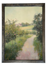 Wood Framed Print - Blooming Lane - Handmade in USA, gallery wall art, framed decor