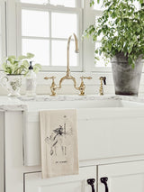 LMB x PCB - Botanical Flowers Kitchen Towel - Made in the USA, housewarming gift, kitchen decor, present, Liz Marie Blog, floral