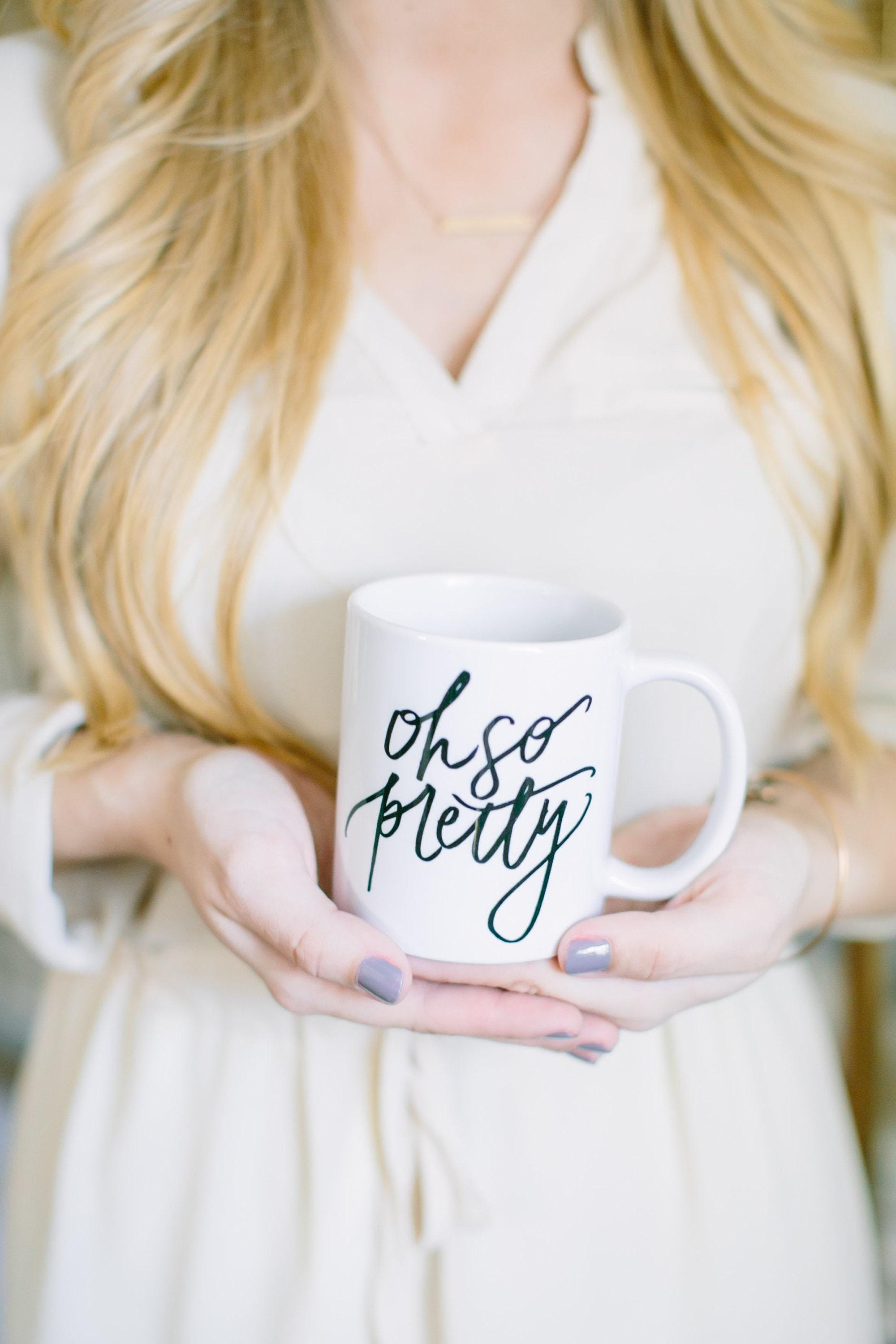 Ceramic Mug, Oh So Pretty, couple, wedding gift, newlywed, engagement, wedding shower, anniversary