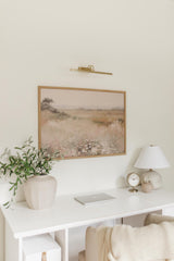 Wood Framed Print - Bright Wildflowers - Handmade in USA, gallery wall art, framed decor