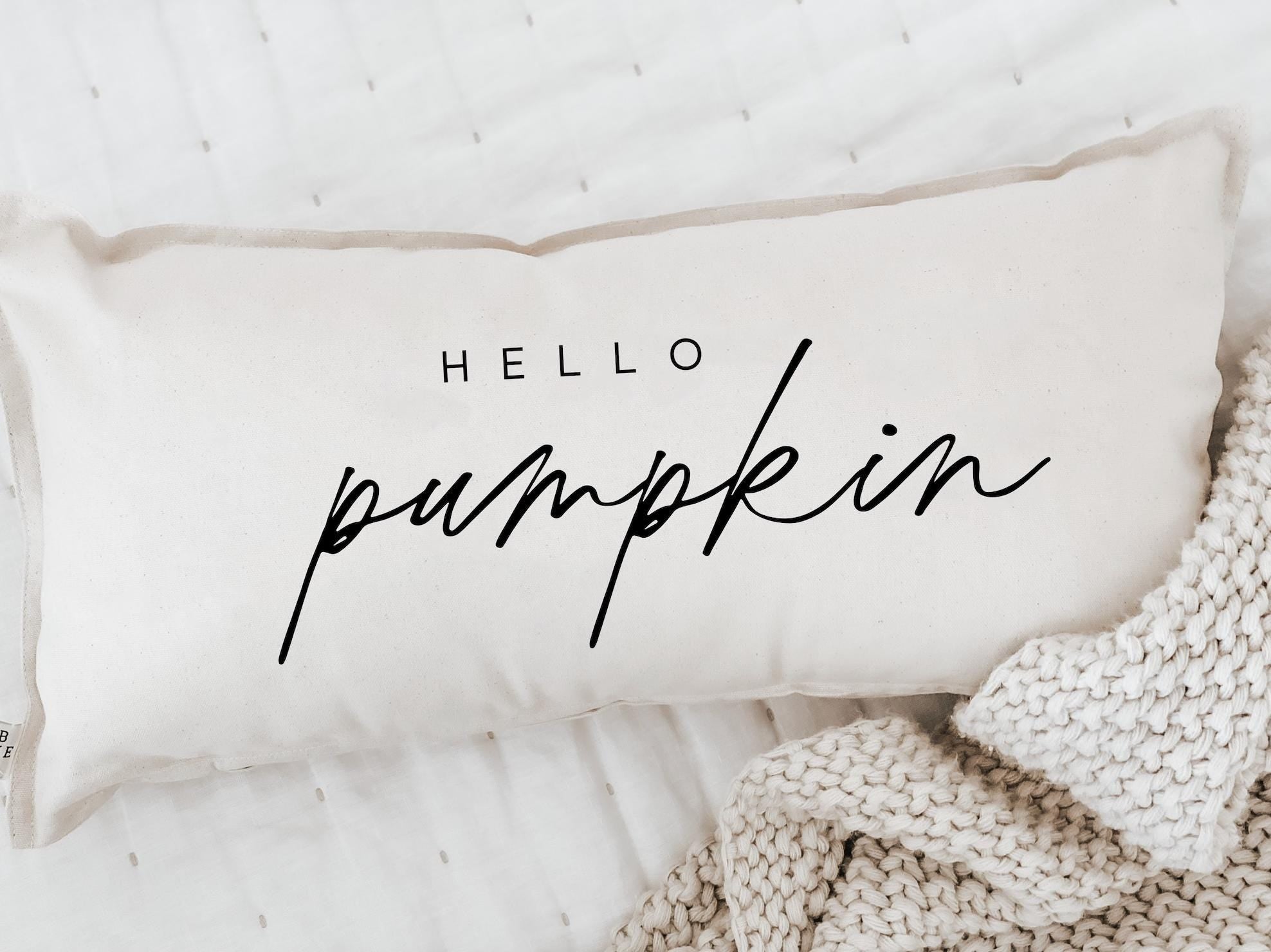 Lumbar Pillows - Hello Pumpkin