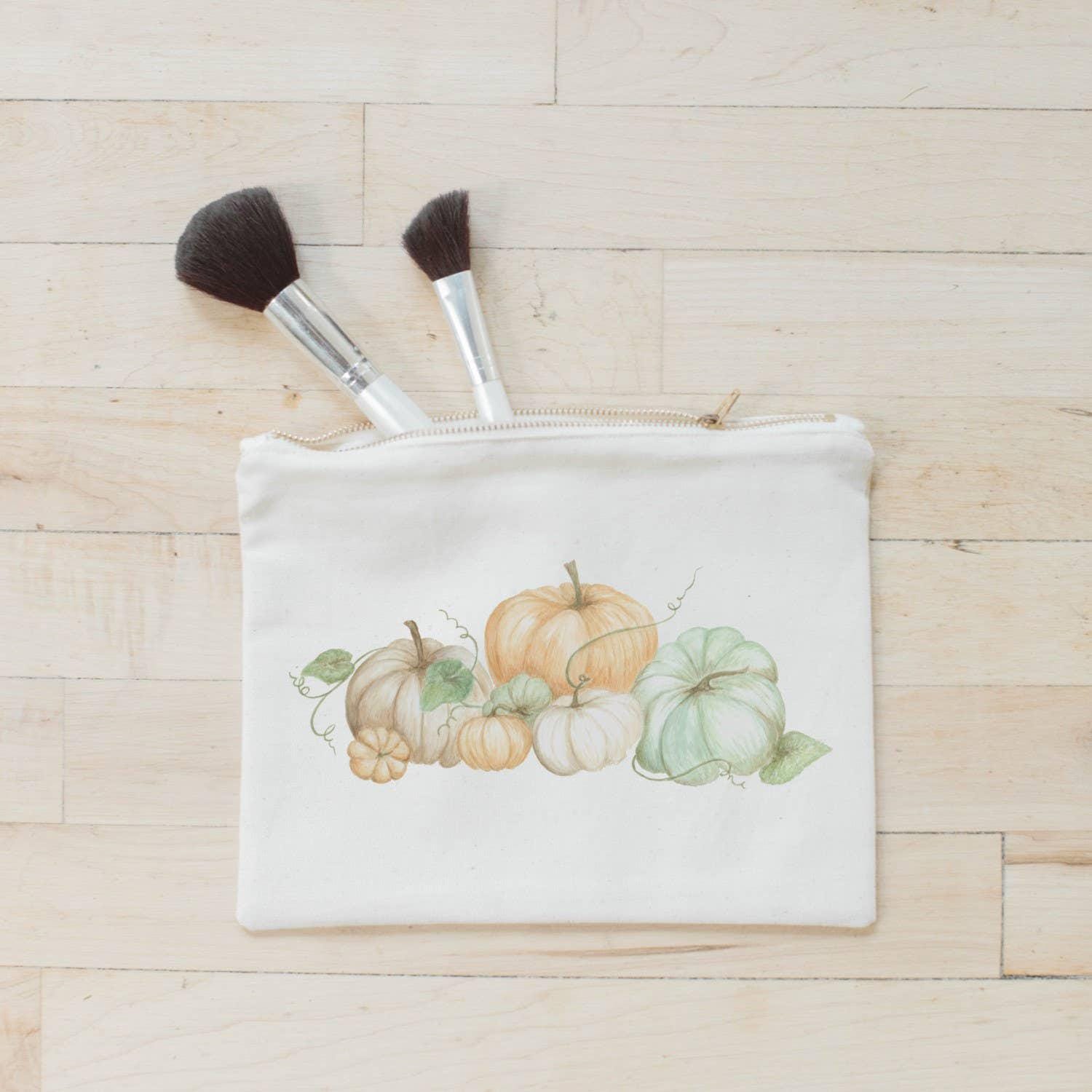 Makeup Bags - Pumpkins Watercolor