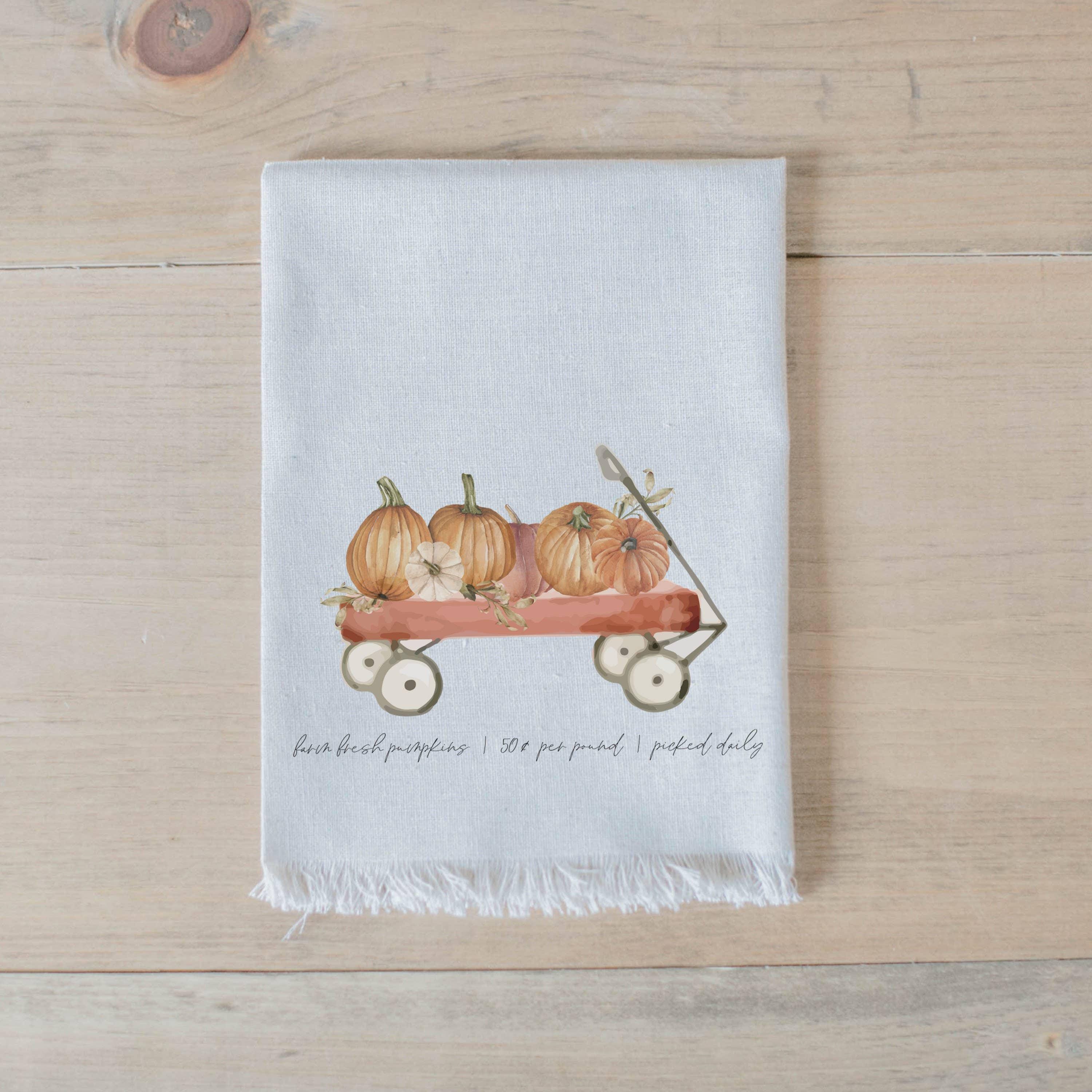 Napkins - Pumpkin Wagon Watercolor
