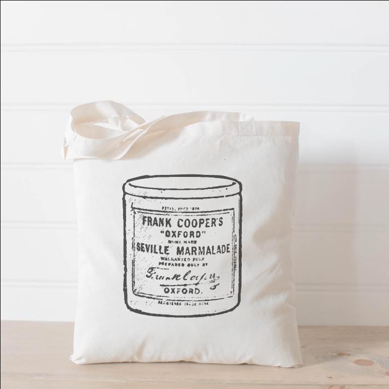 Tote Bags - Vintage Marmalade Jar
