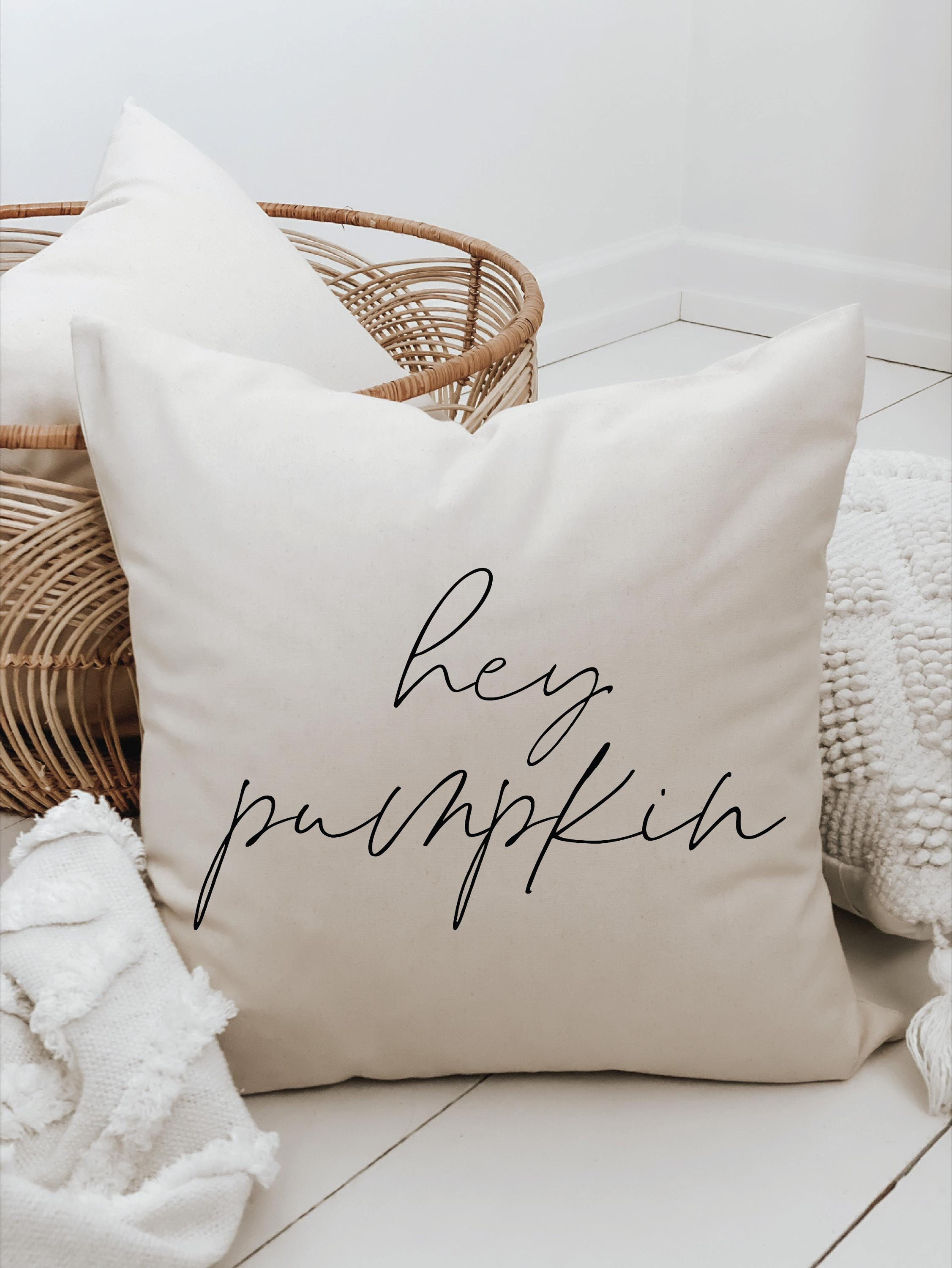 Throw Pillows - Hey Pumpkin  Autumn