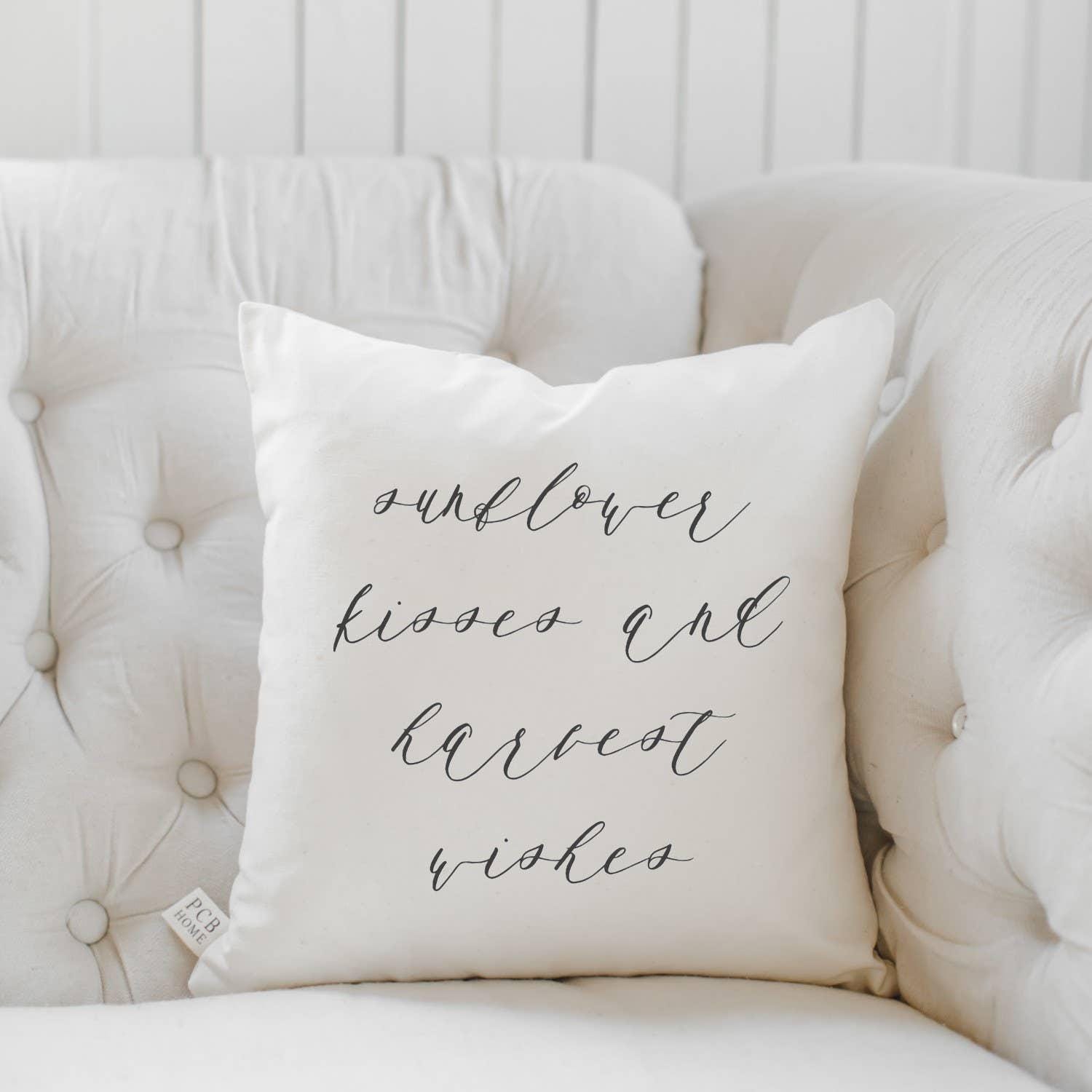 Throw Pillows - Sunflower Kisses