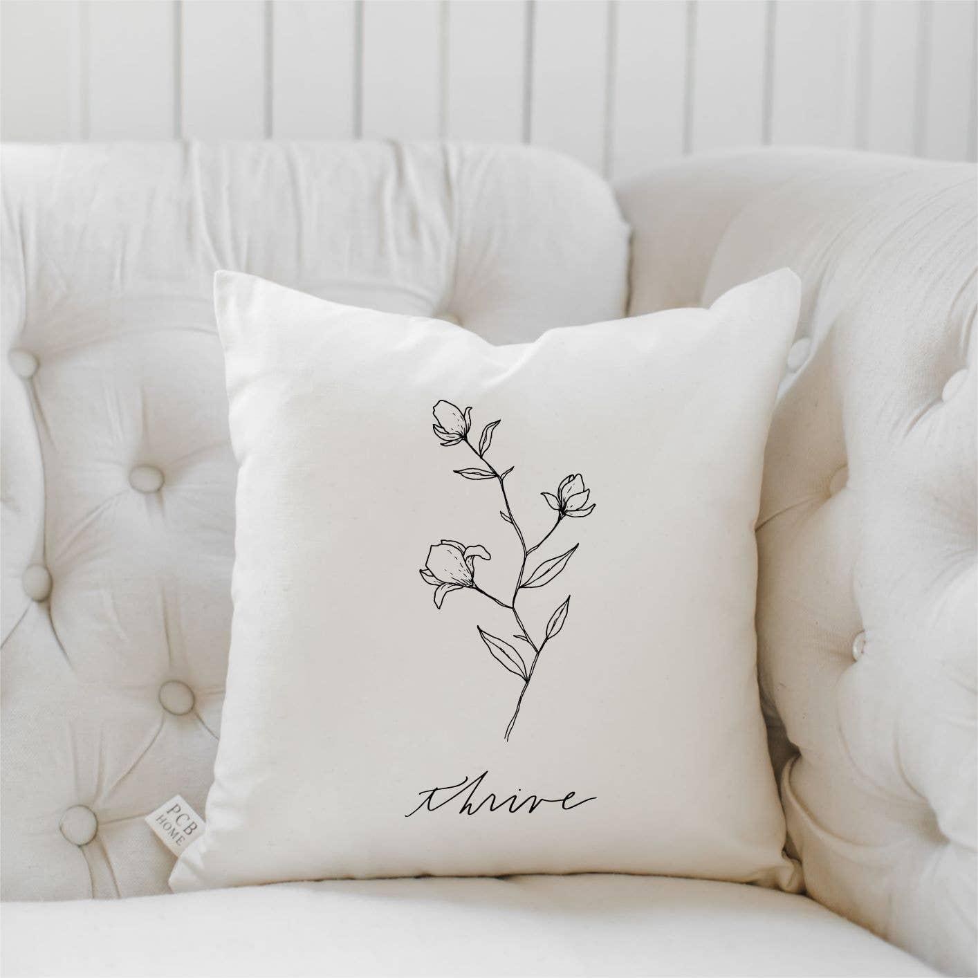 Throw Pillows - Thrive Wildflower