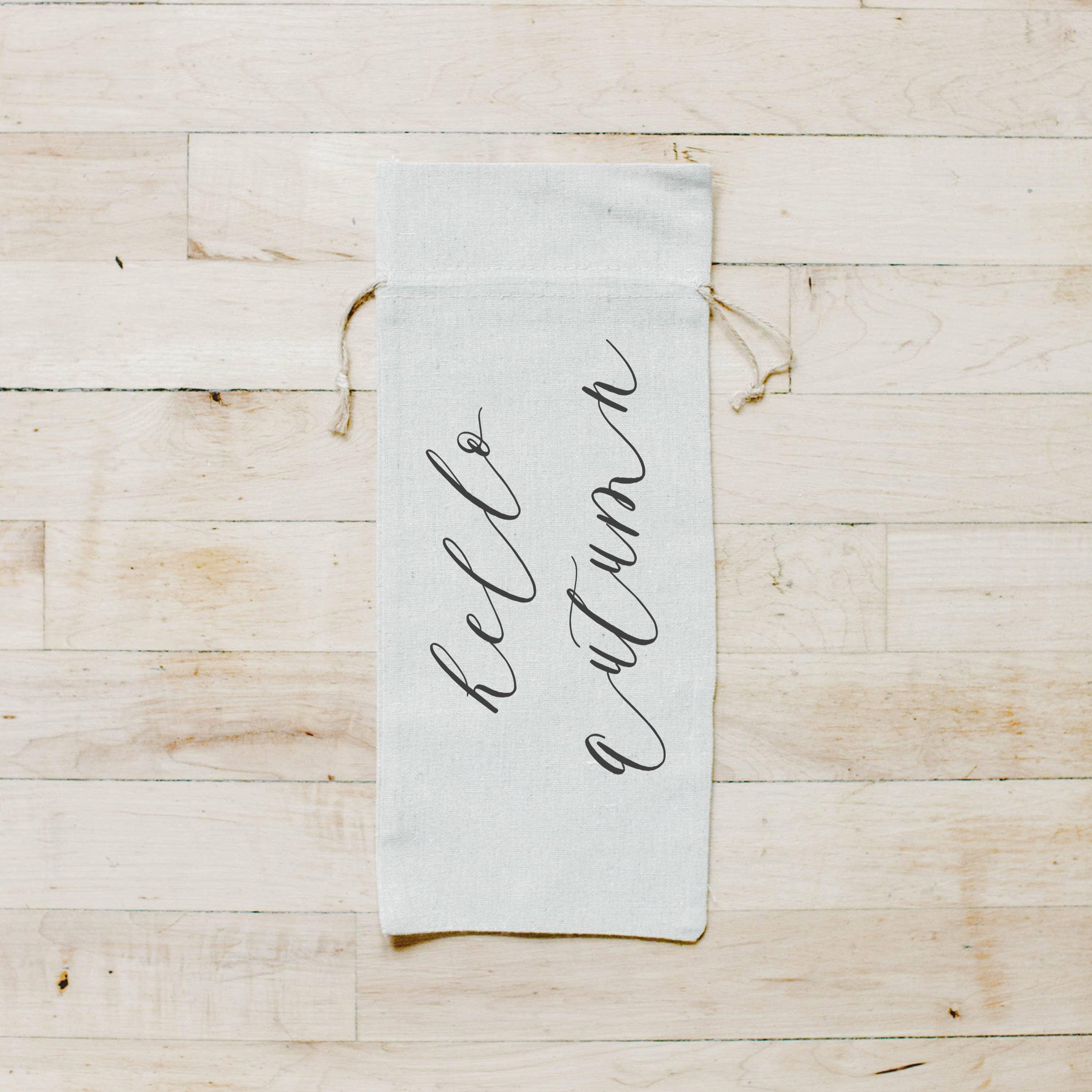 Wine Bags - Hello Autumn