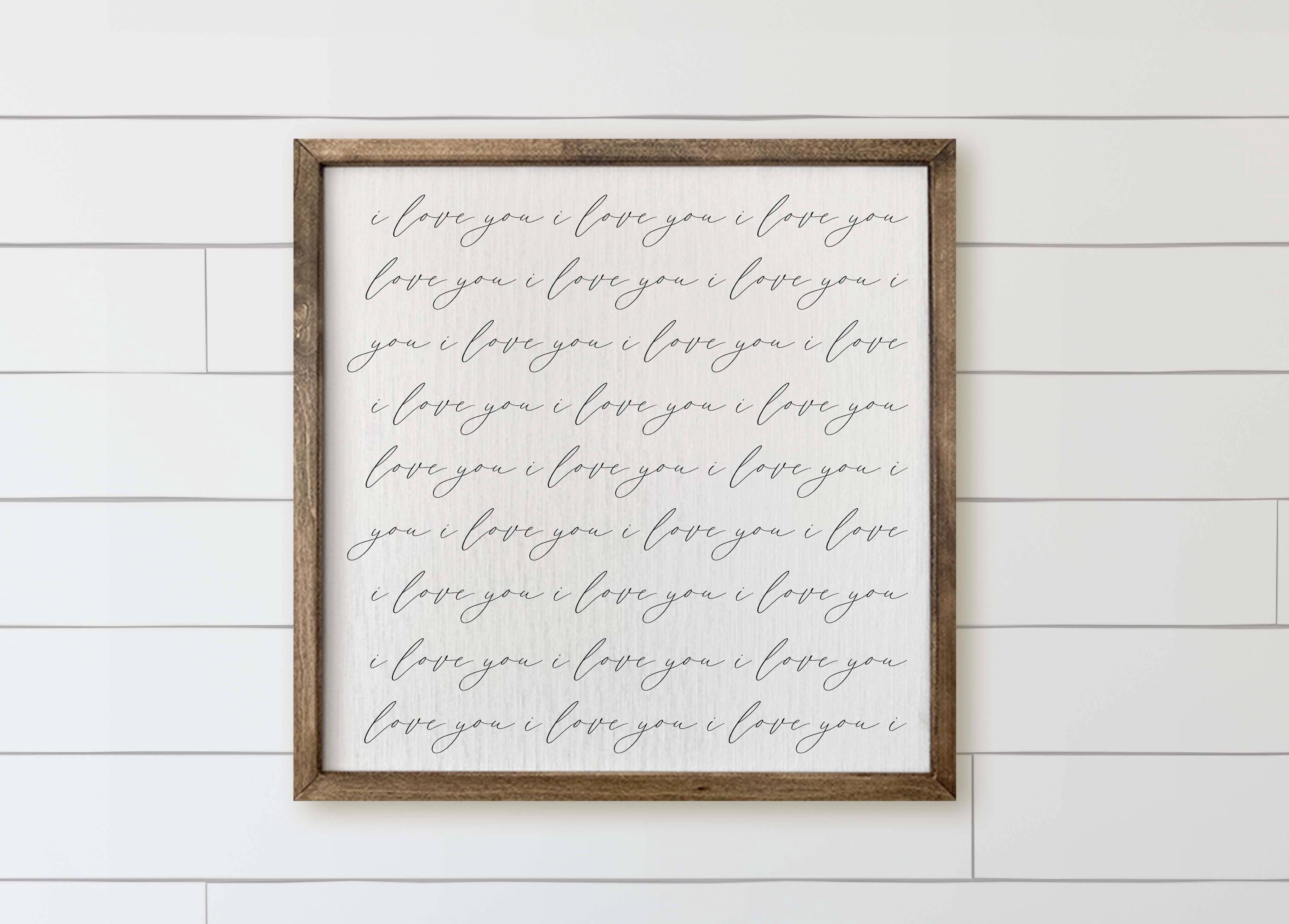 Wooden Frames - I Love You x1000