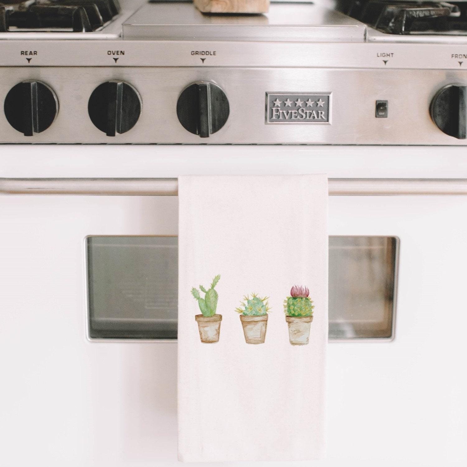 Tea Towel - Cactus Watercolor