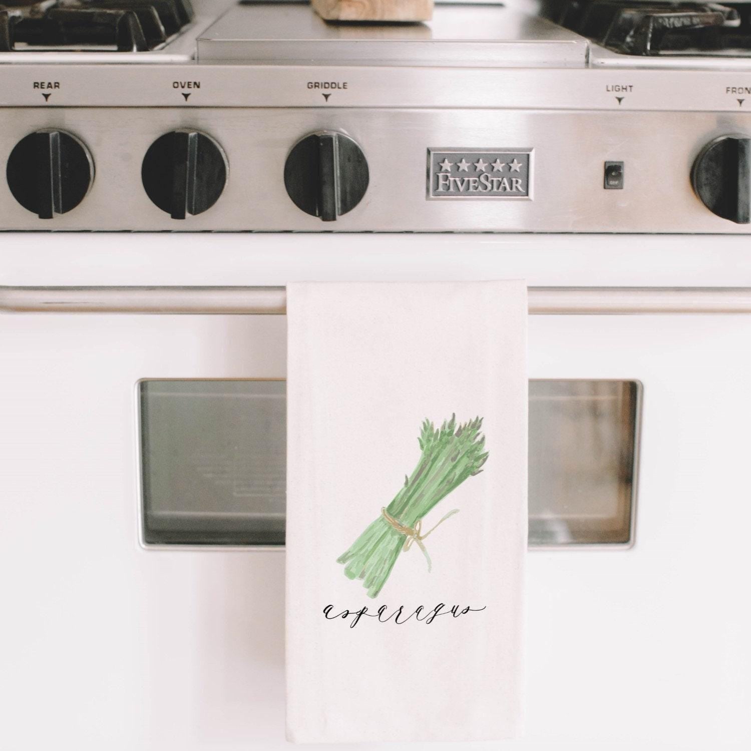 Tea Towel - Asparagus Watercolor