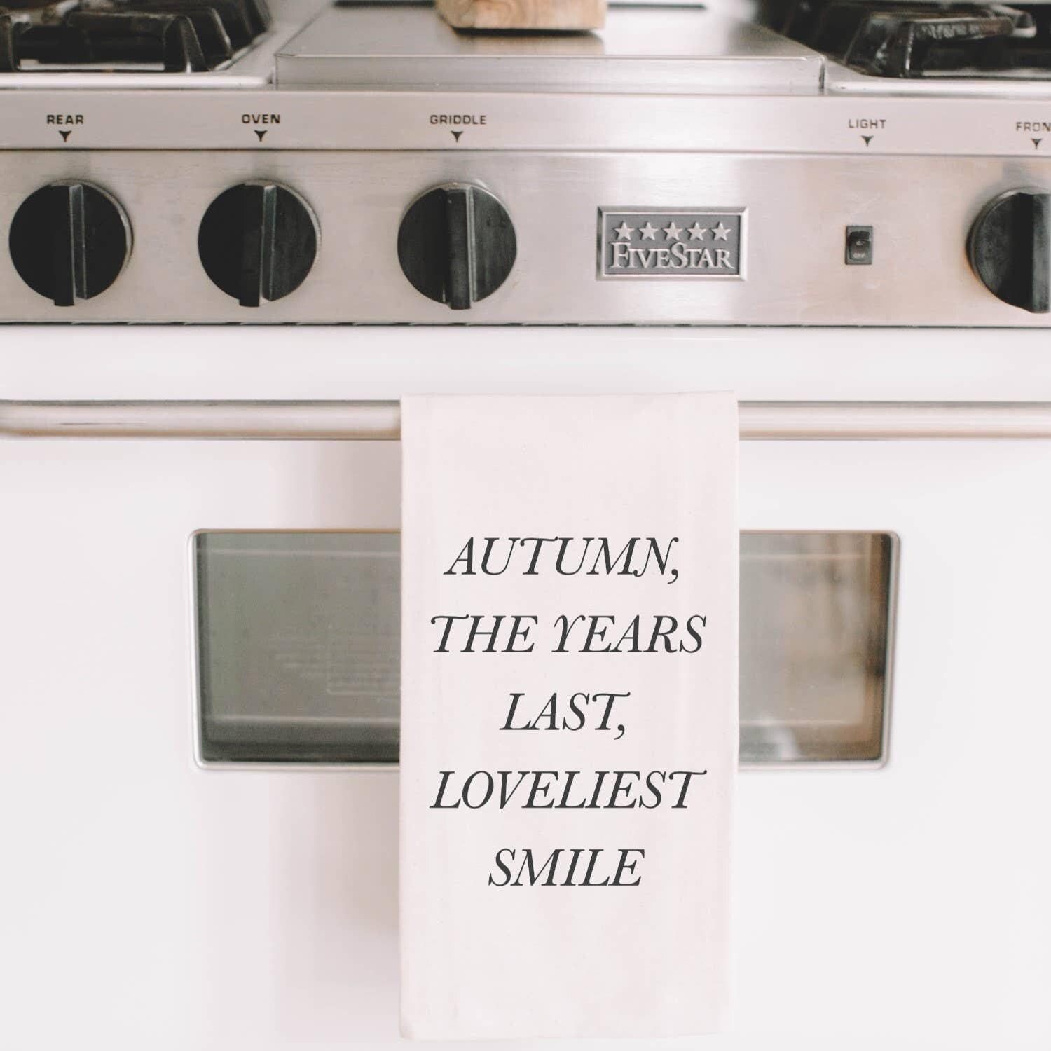 Tea Towel - Autumn The Last Loveiest
