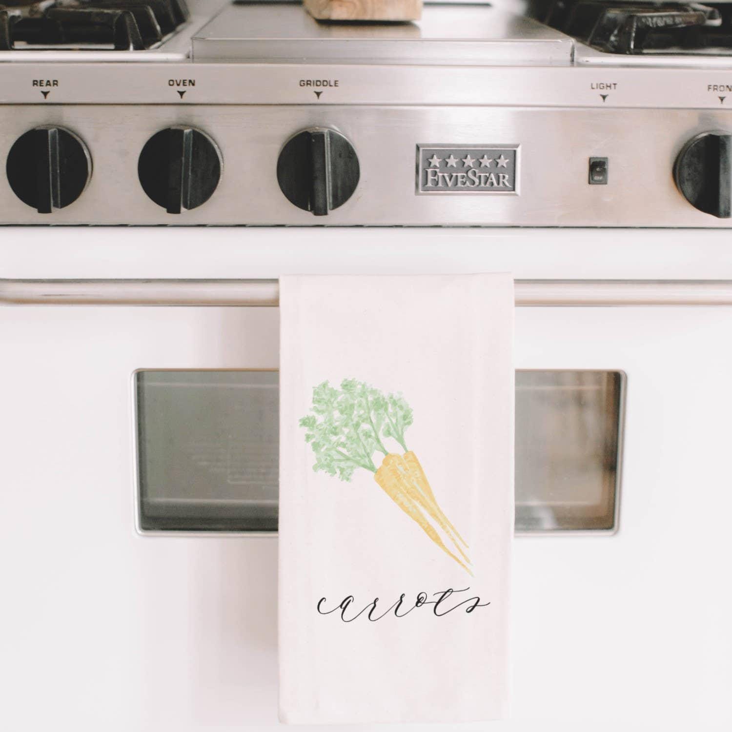 Tea Towel - Carrots Watercolor