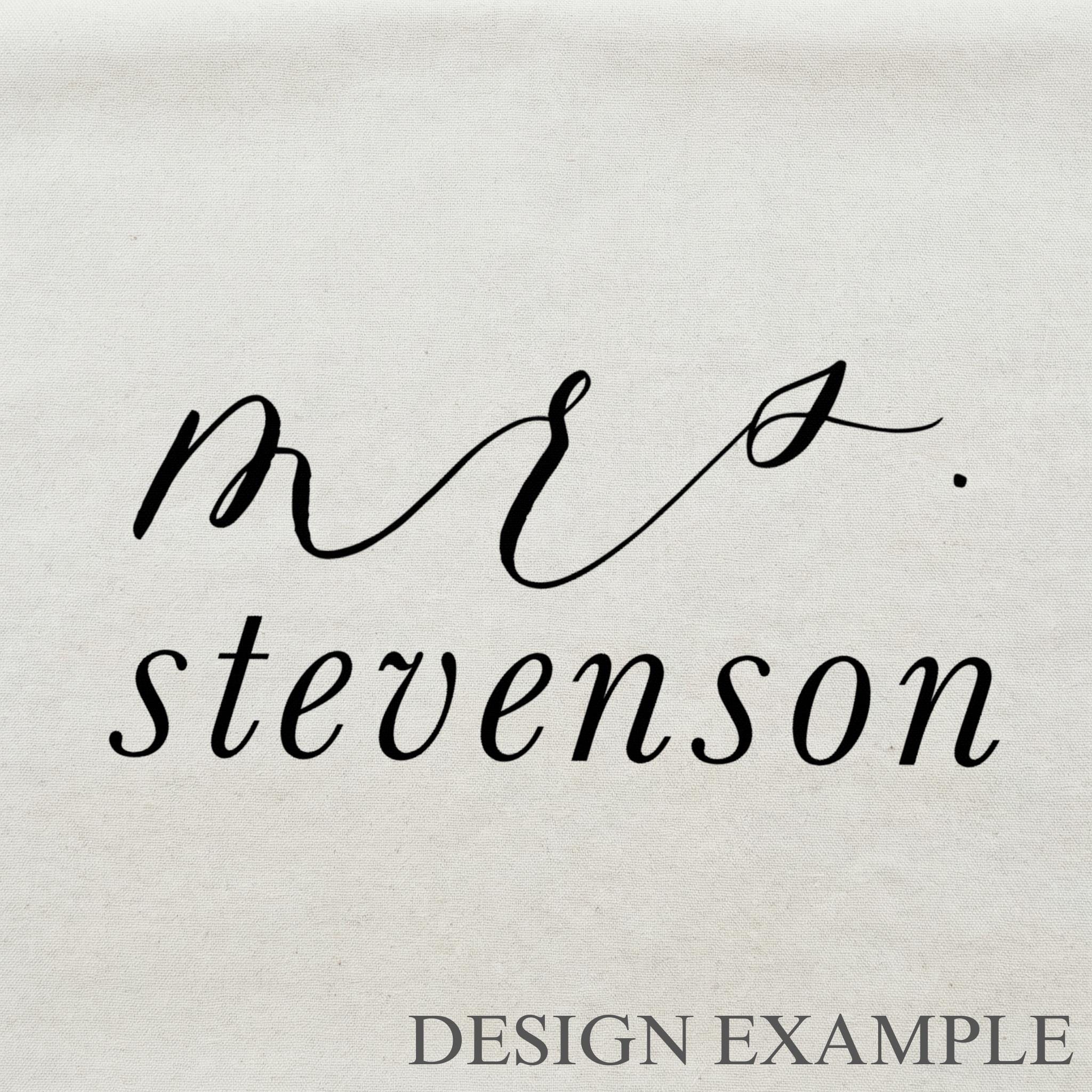 Personalized Aprons - Personalized Mrs. Last Name