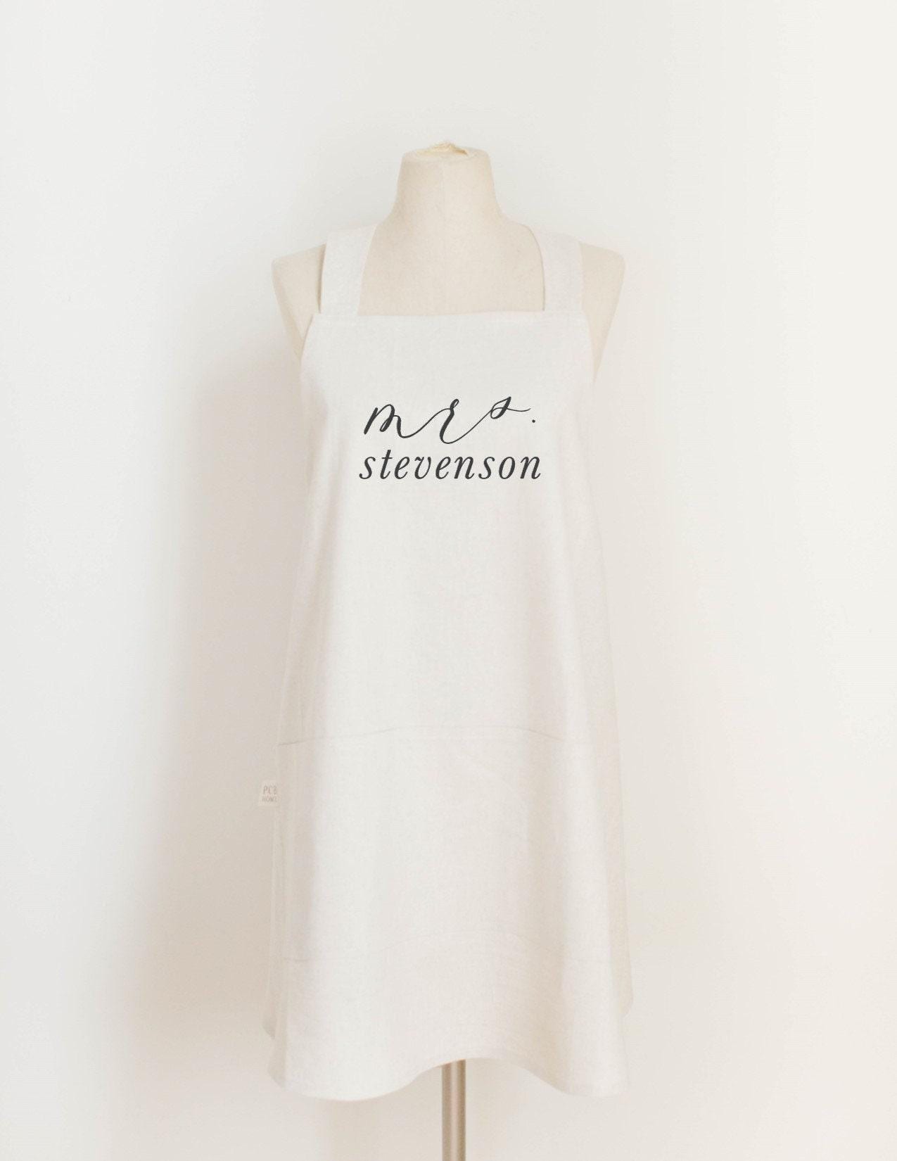 Personalized Aprons - Personalized Mrs. Last Name