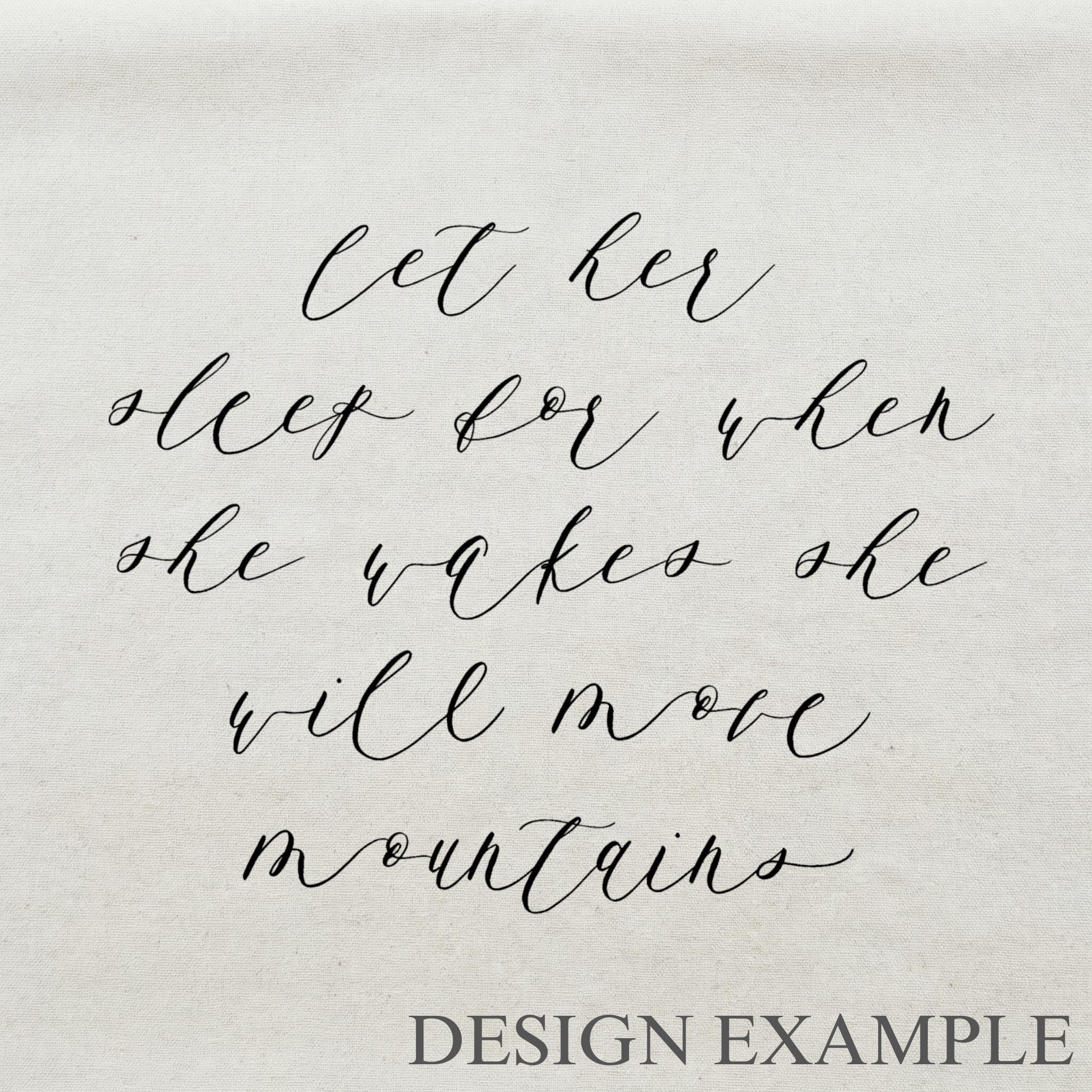 Embroidery Hoops - Let Her Sleep