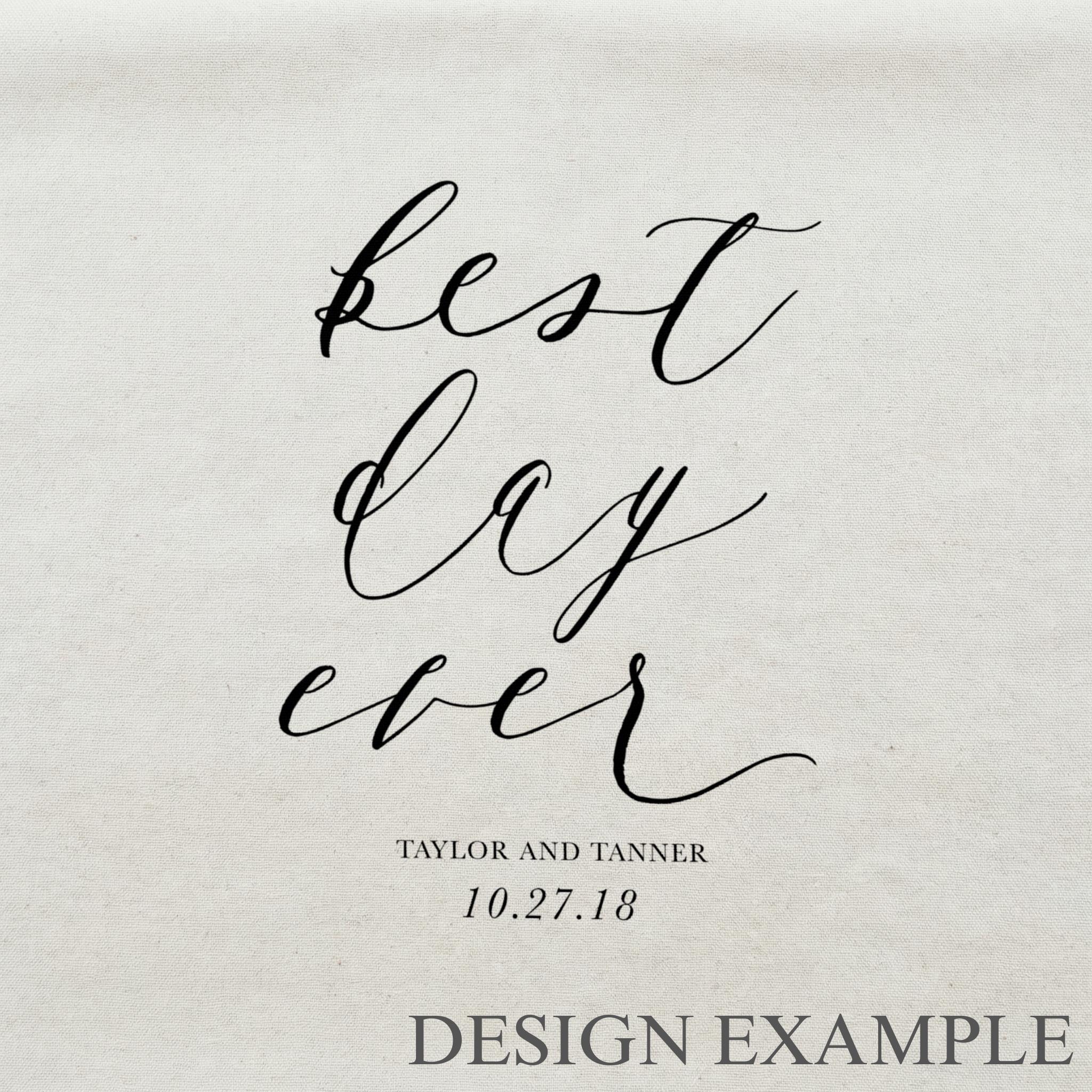 Personalized Embroidery Hoops - Personalized Best Day Ever