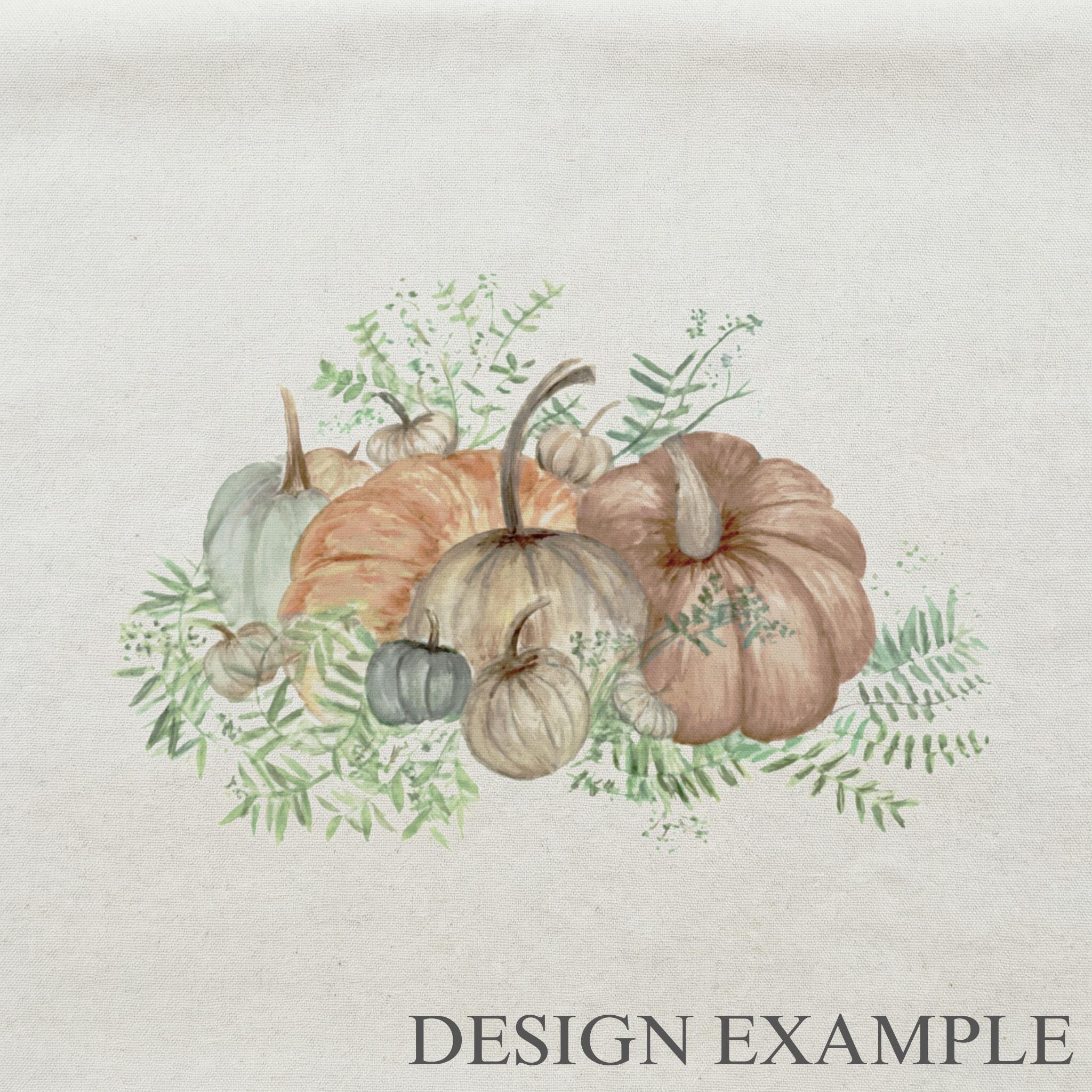 Embroidery Hoops - Pumpkin Bunch Watercolor