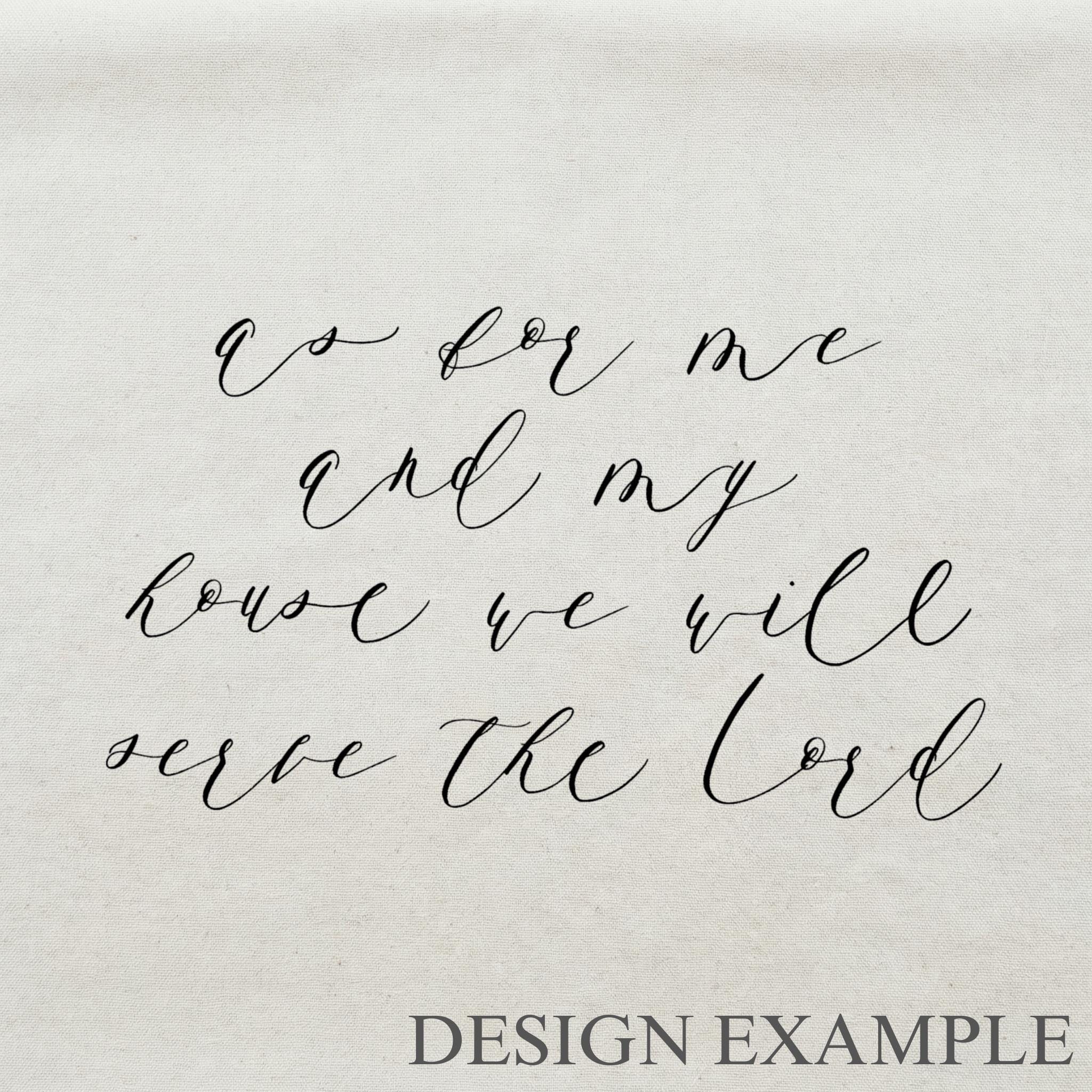 Embroidery Hoops - As for Me and My House