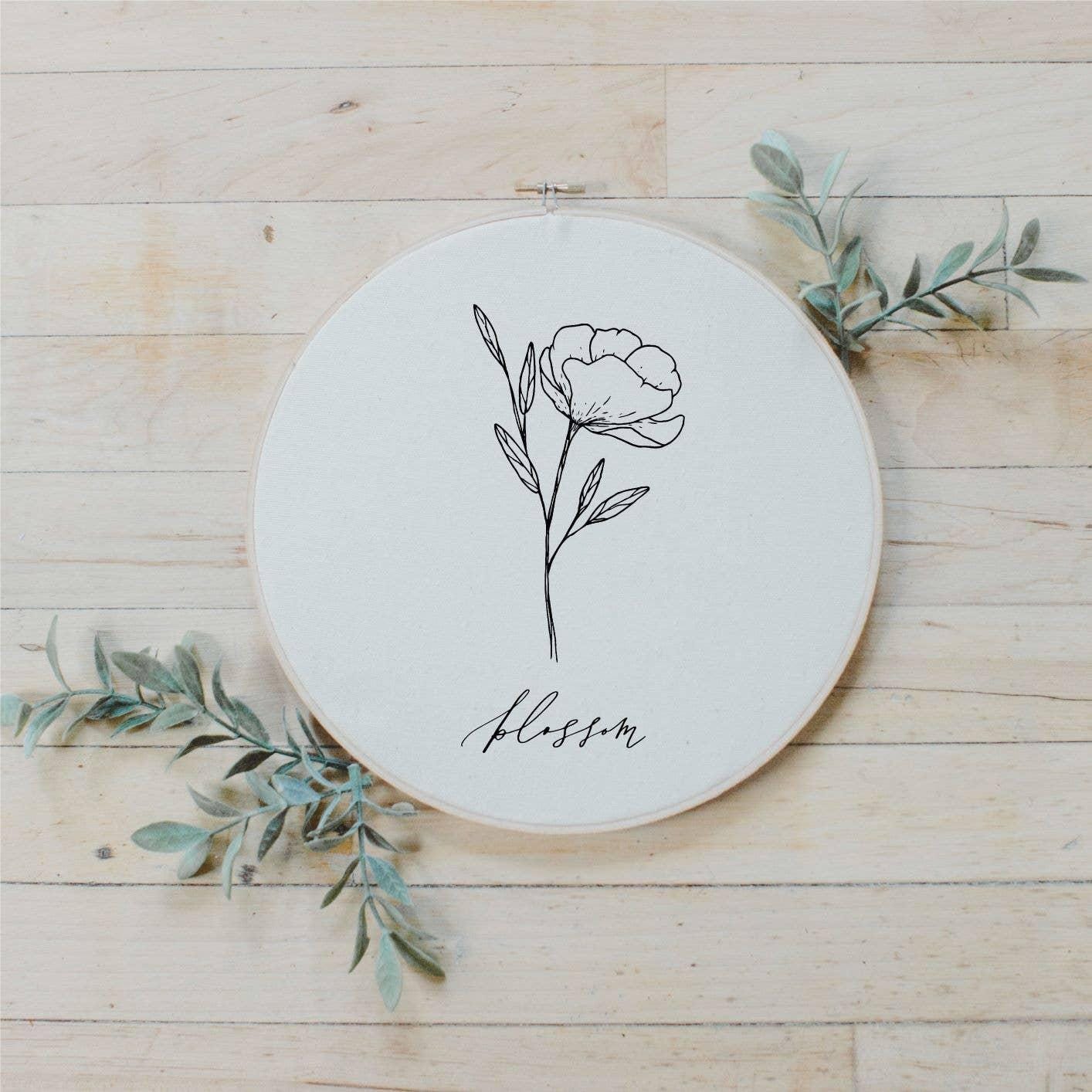Embroidery Hoops - Blossom Wildflower