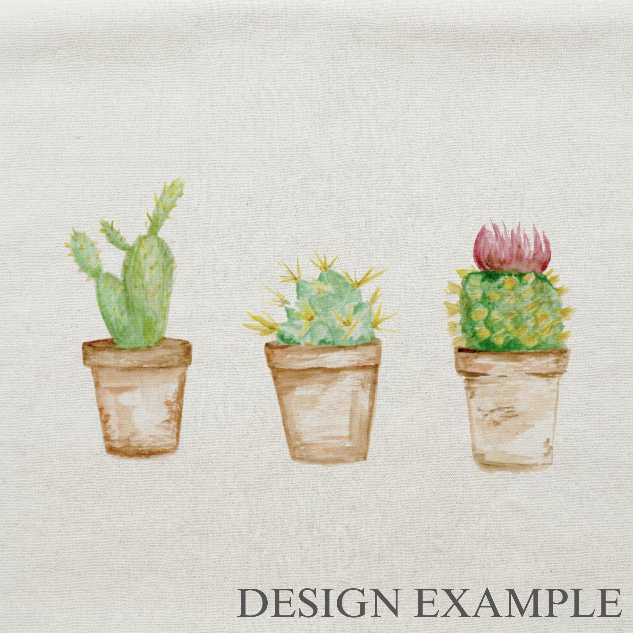 Embroidery Hoops - Cactus Watercolor