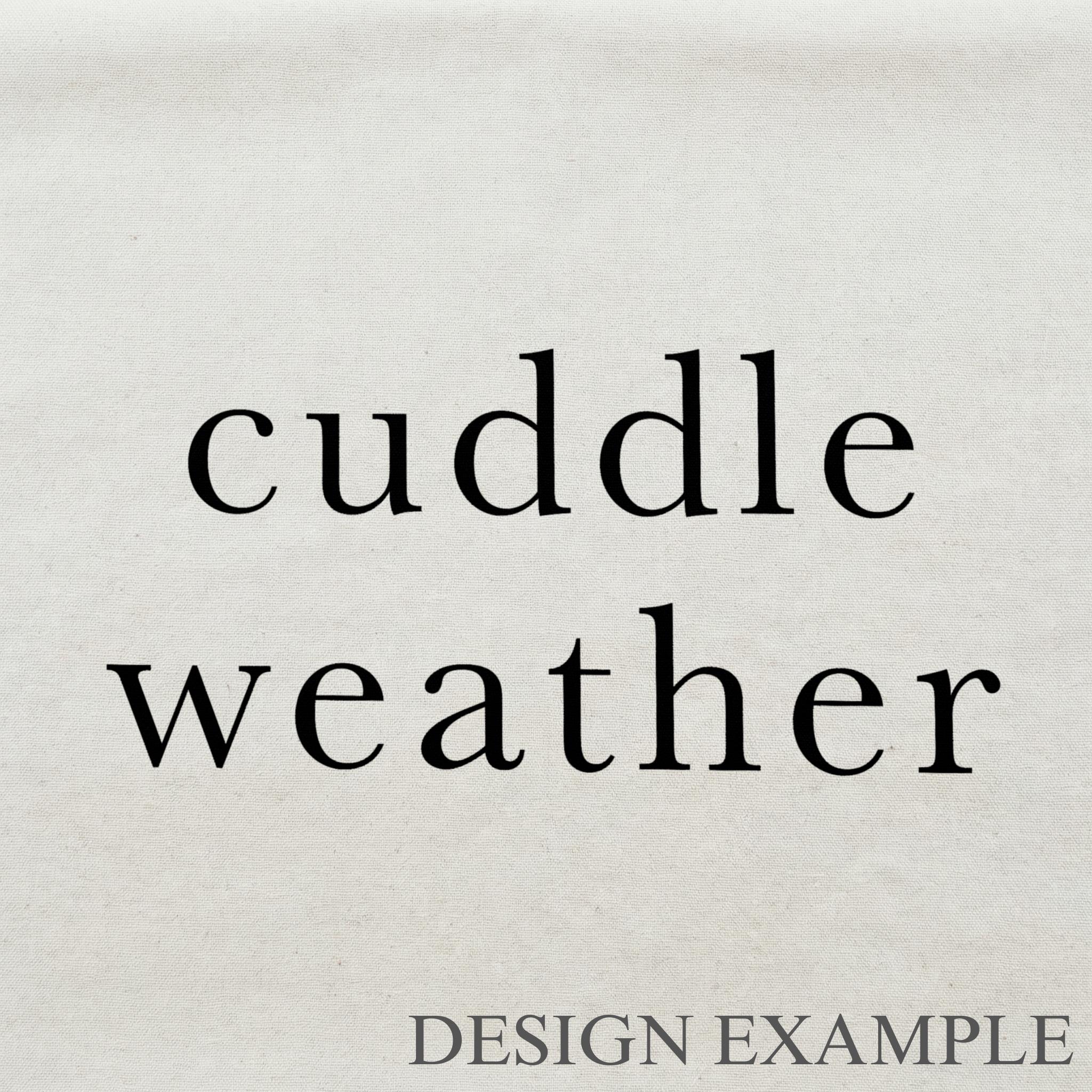 Embroidery Hoops - Cuddle Weather Type