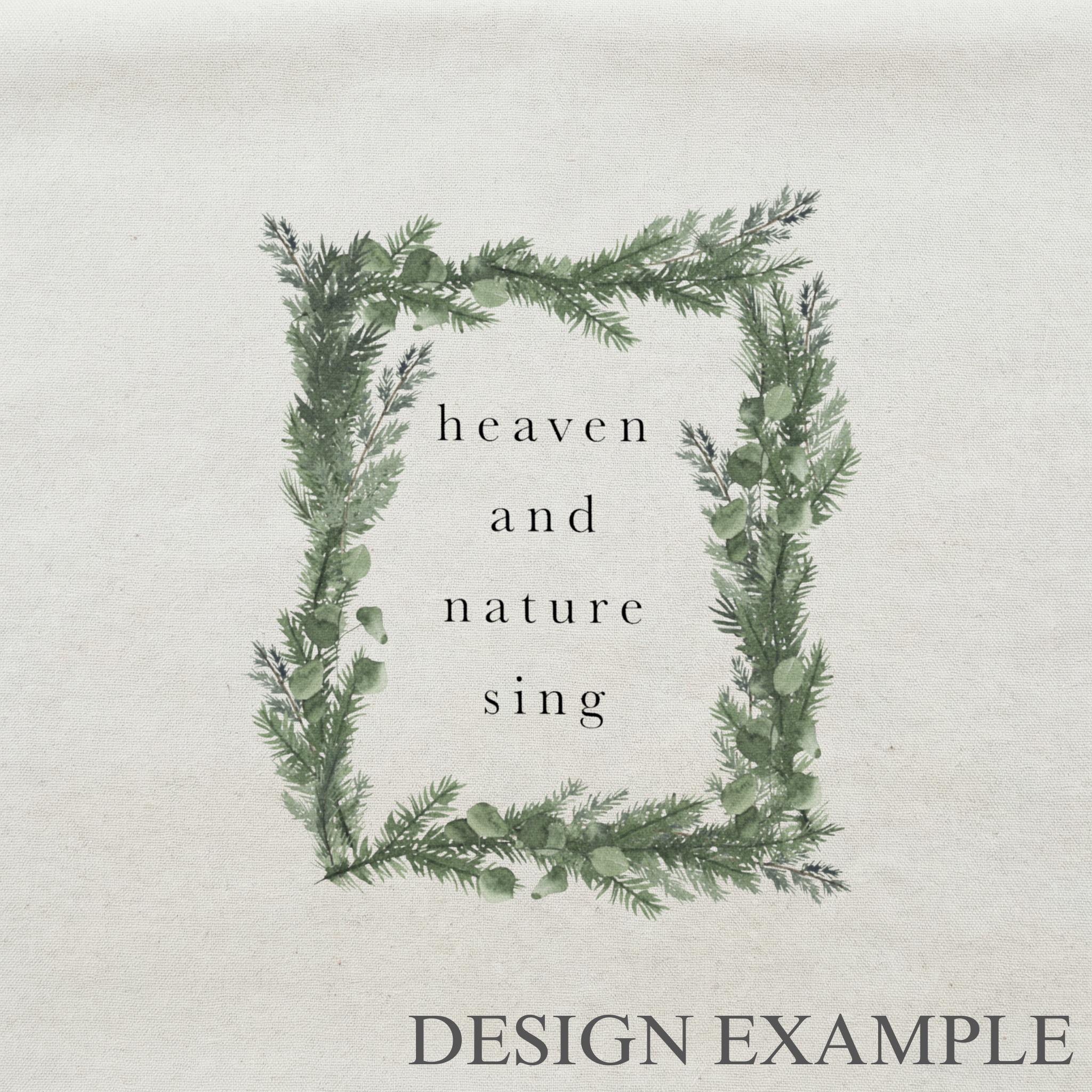 Embroidery Hoops - Heaven and nature Watercolor