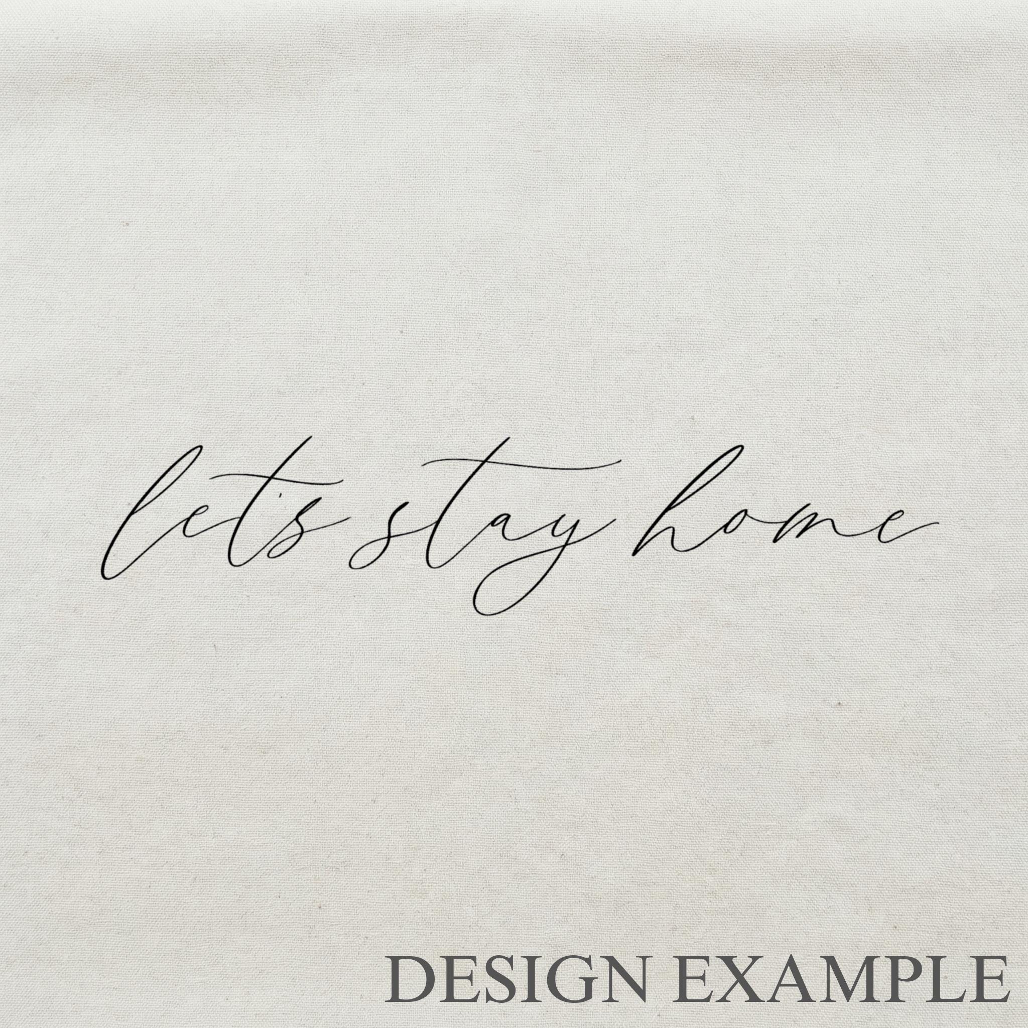 Embroidery Hoops - Lets Stay Home