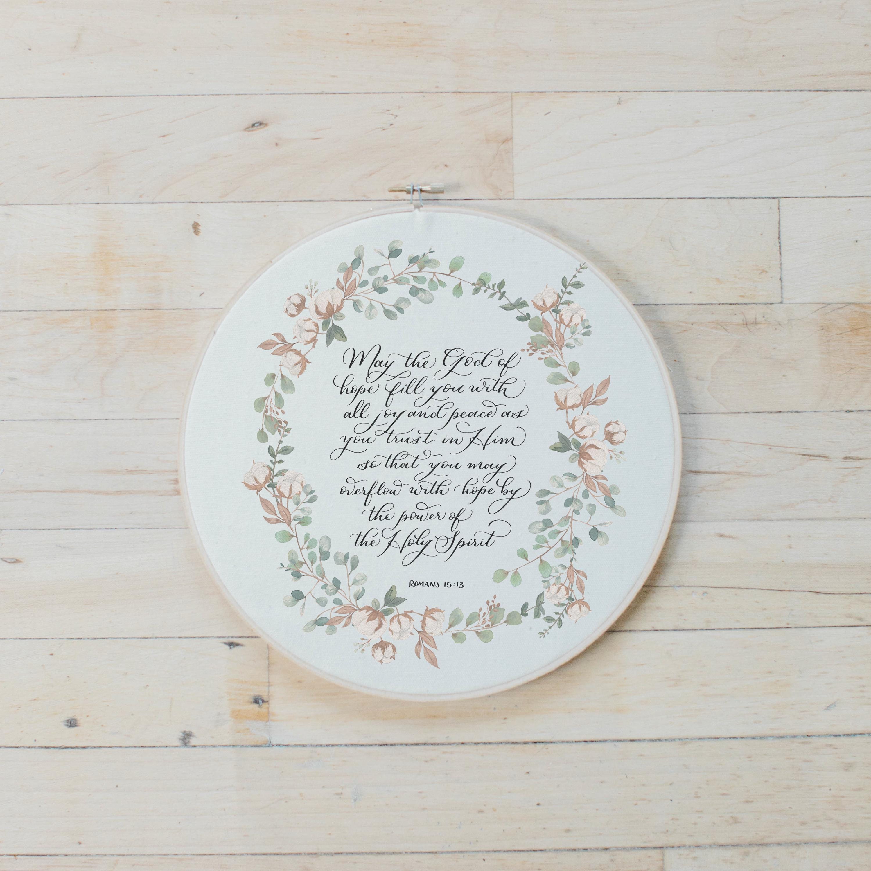 Embroidery Hoops - Romans 15