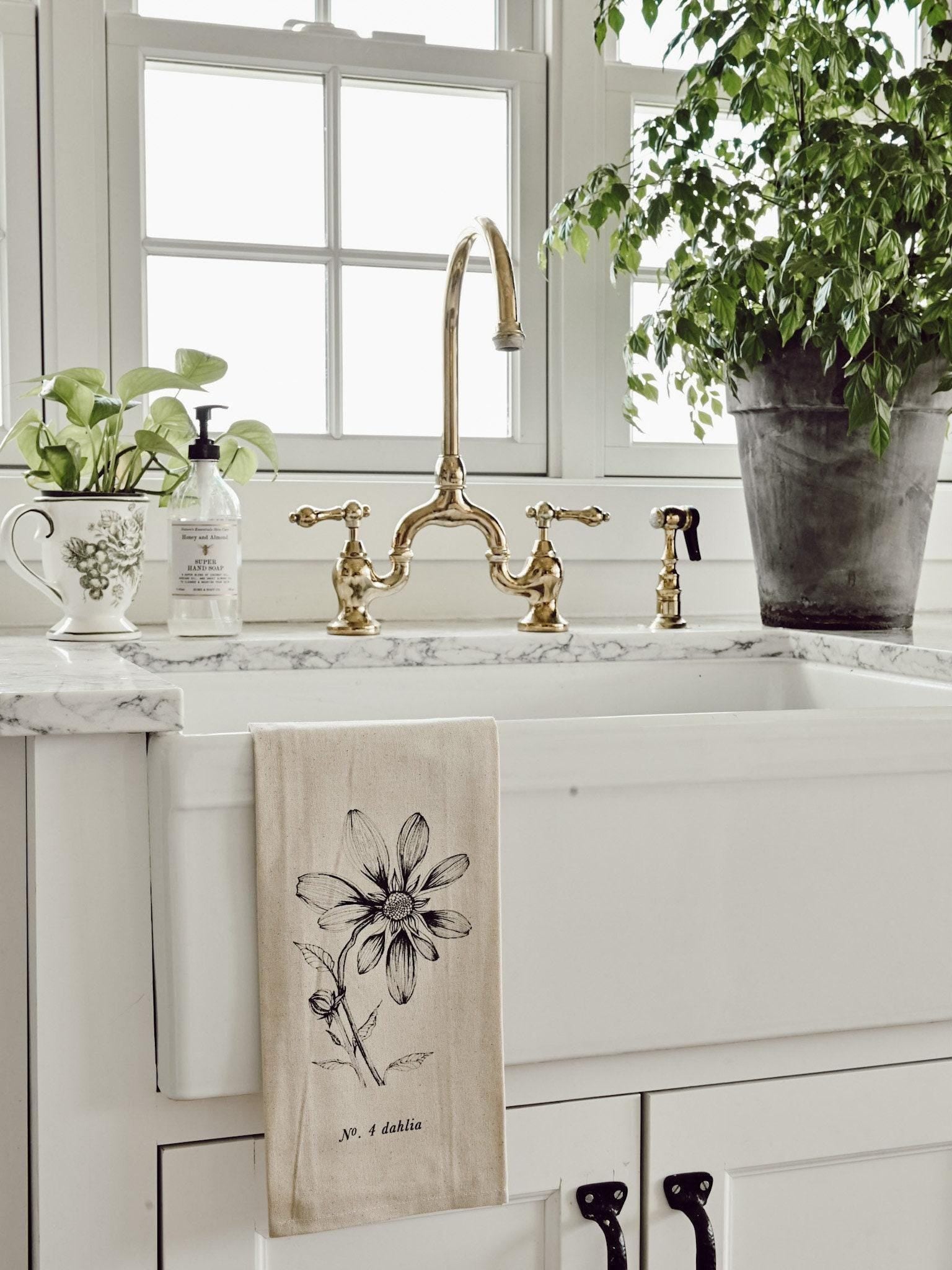 Tea Towel - Botanical Flowers