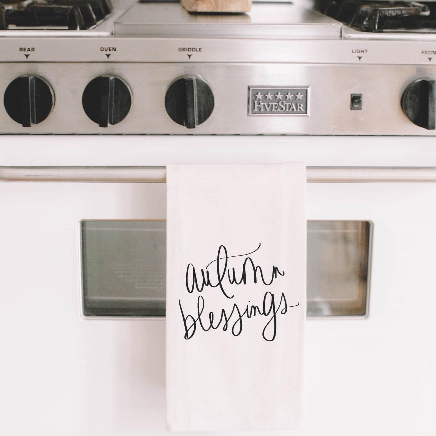 Tea Towel - Autumn Blessings