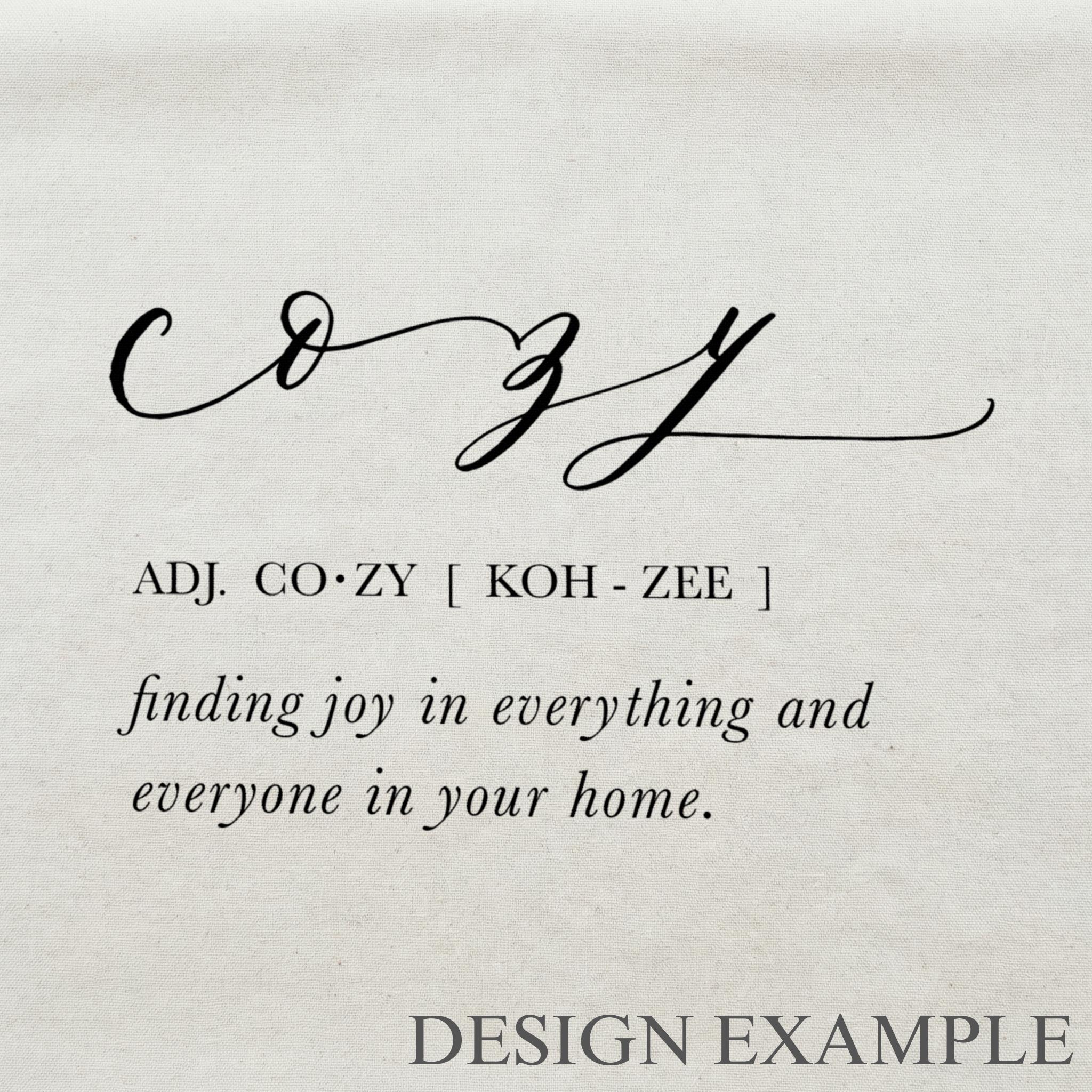 Tea Towel - Cozy Definition