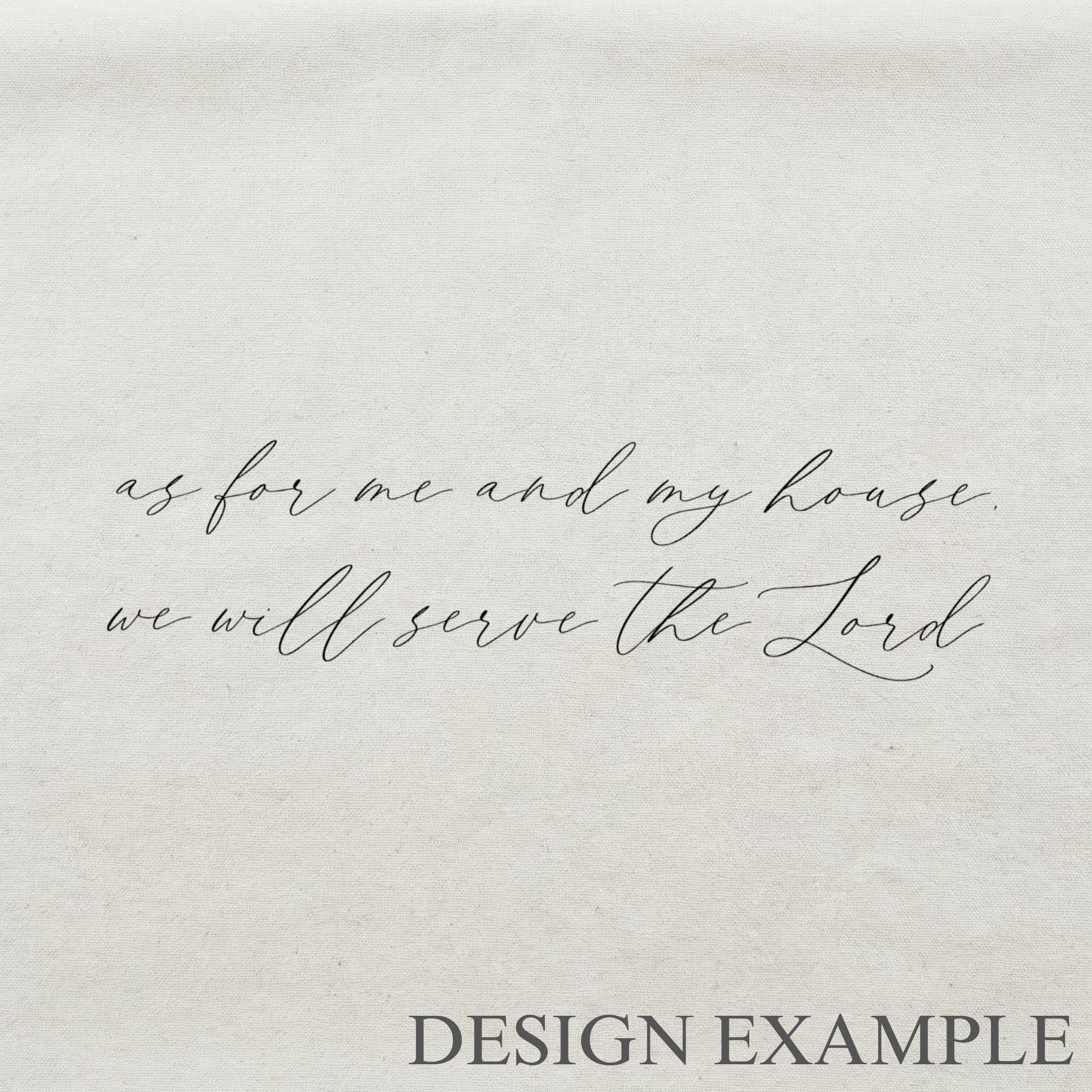 Lumbar Pillows - As For Me and My House