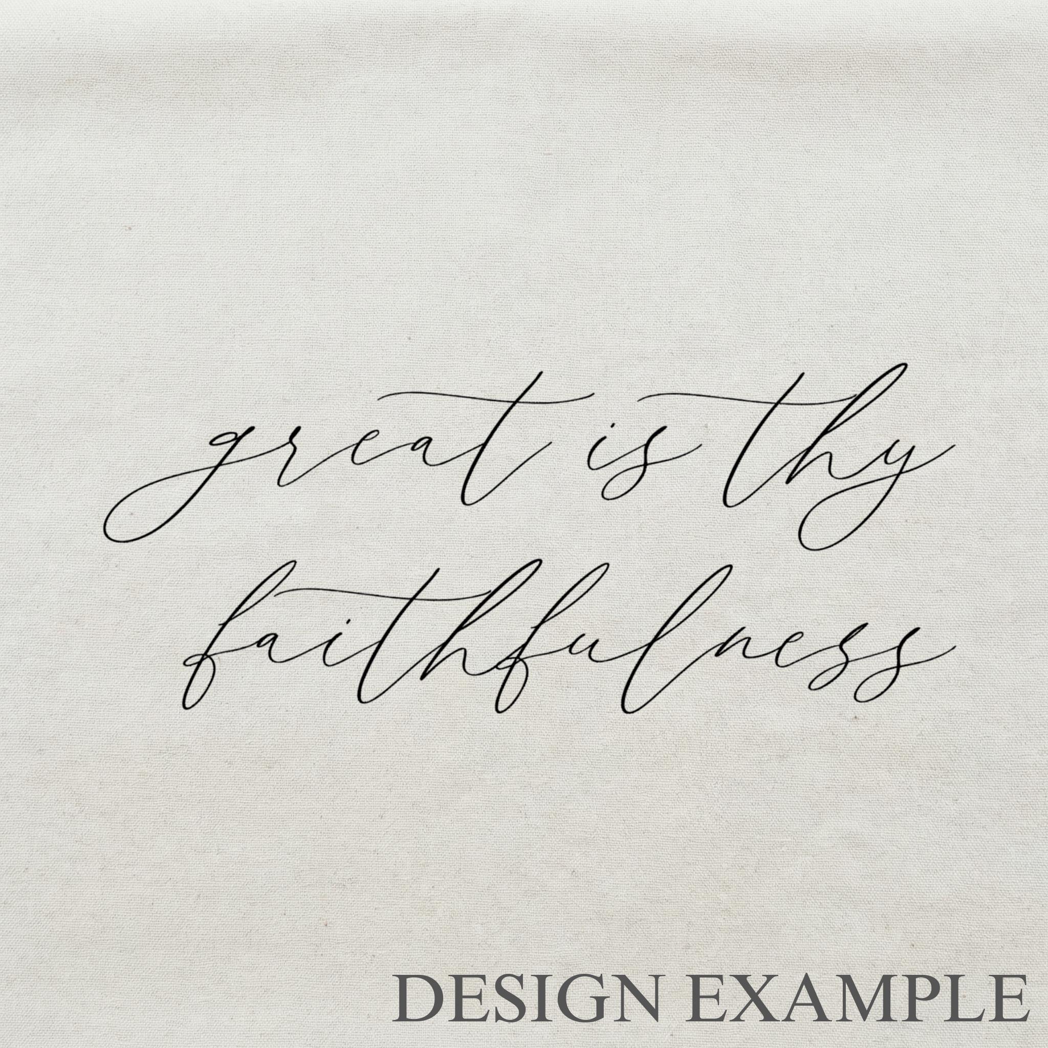 Lumbar Pillows - Great is Thy Faithfulness