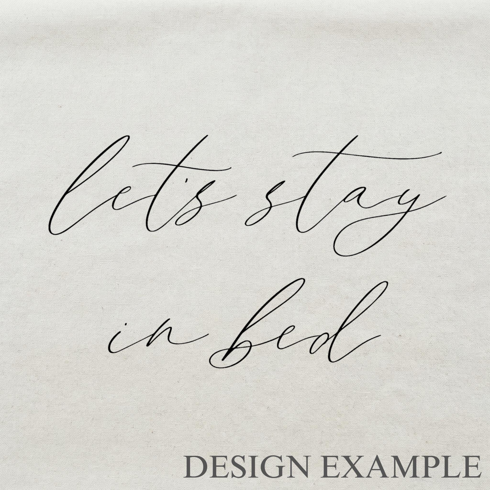 Lumbar Pillows - Let's Stay In Bed