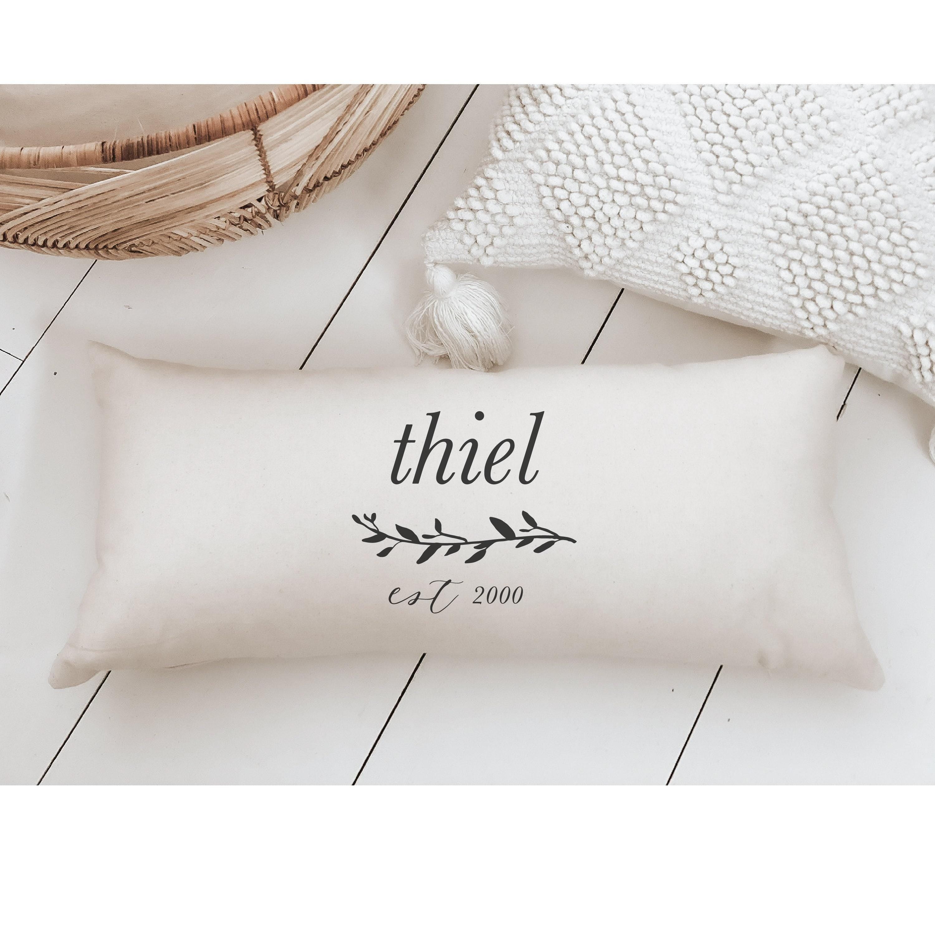 Personalized Lumbar Pillows - Personalized Last Name With