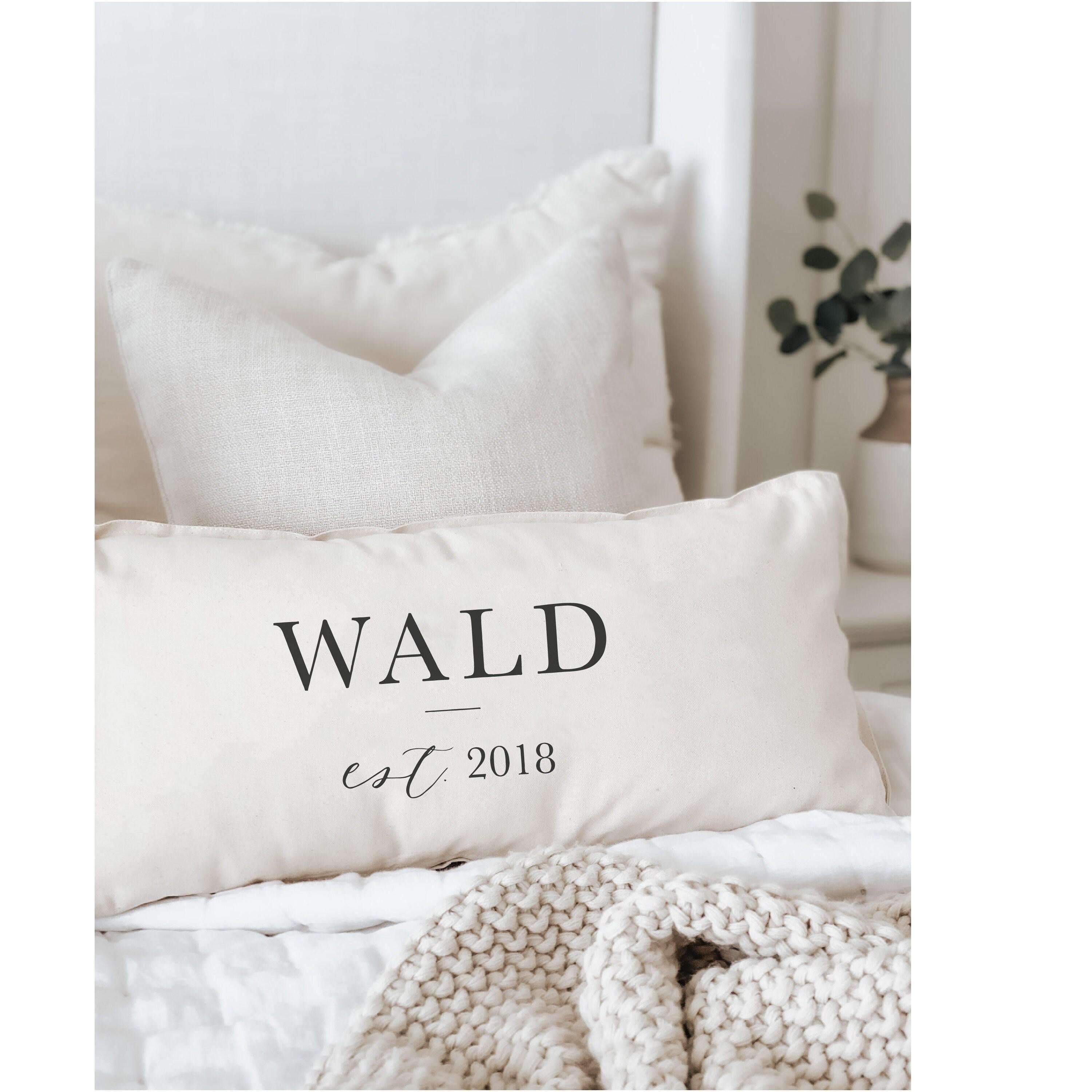 Personalized Lumbar Pillows - Personalized Last Name With