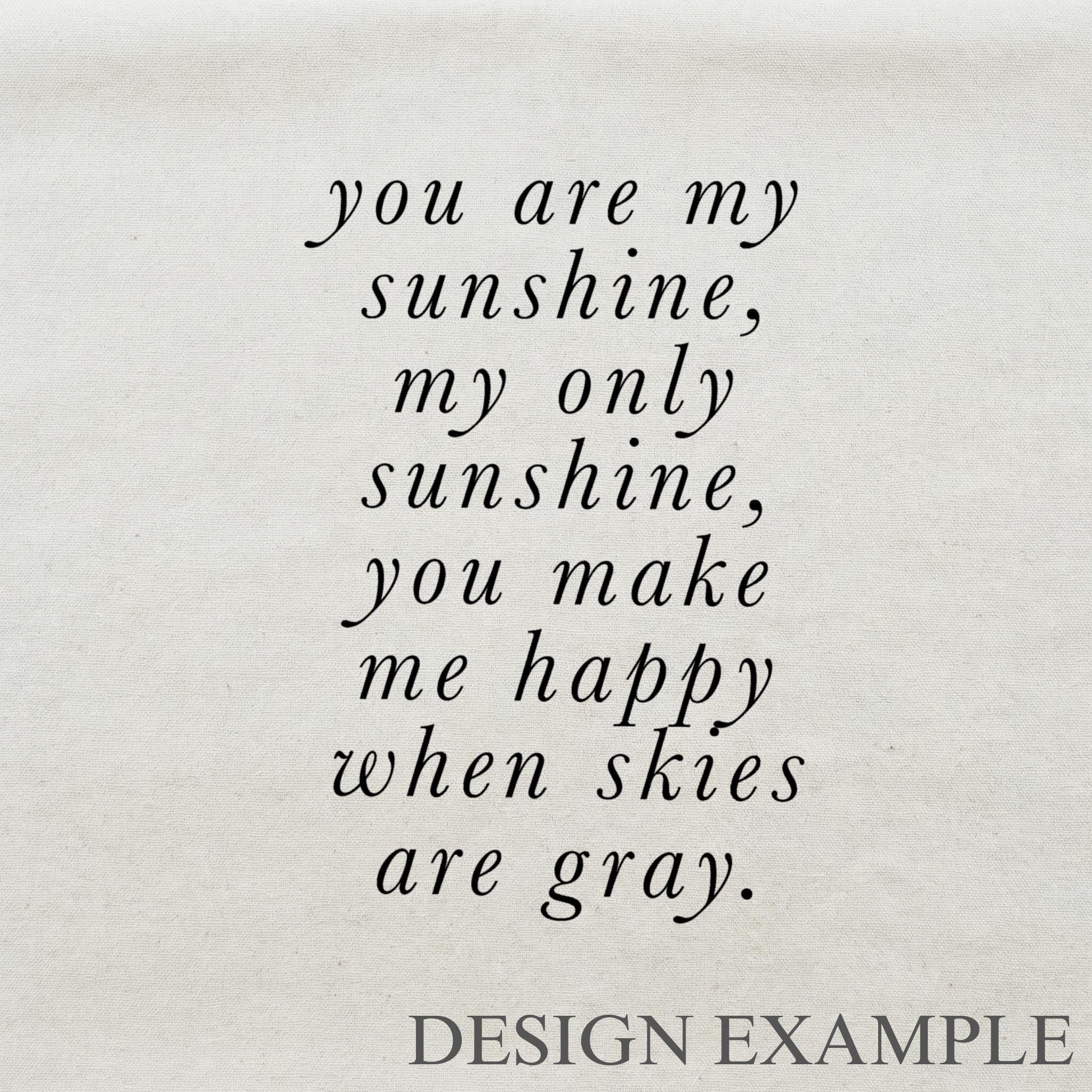 Lumbar Pillows - You Are My Sunshine