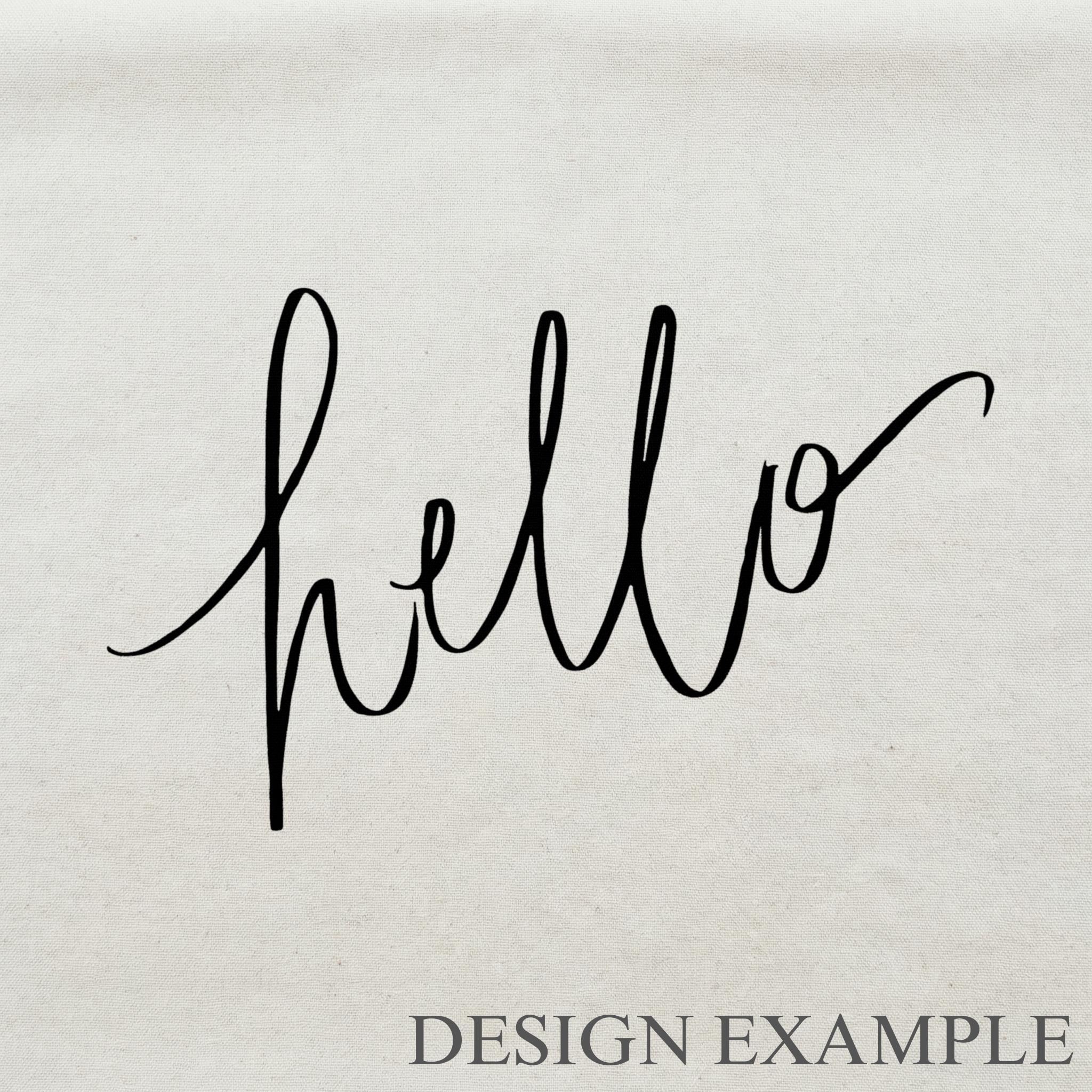 Lumbar Pillows - Hello