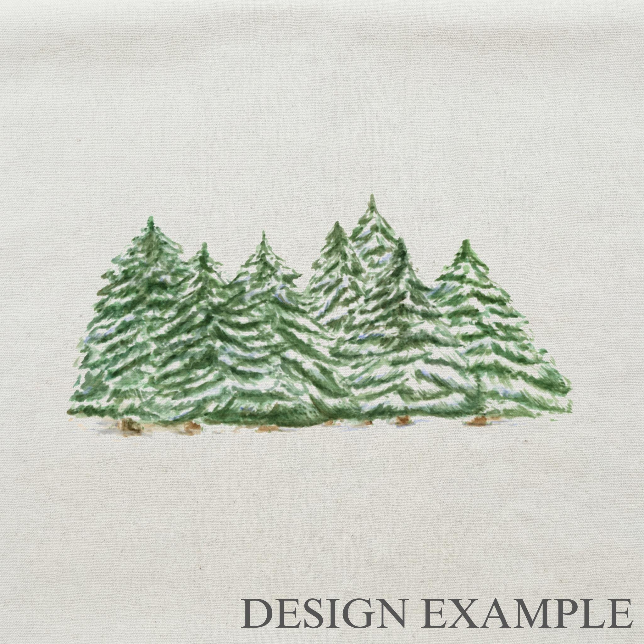 Lumbar Pillows - Trees Watercolor